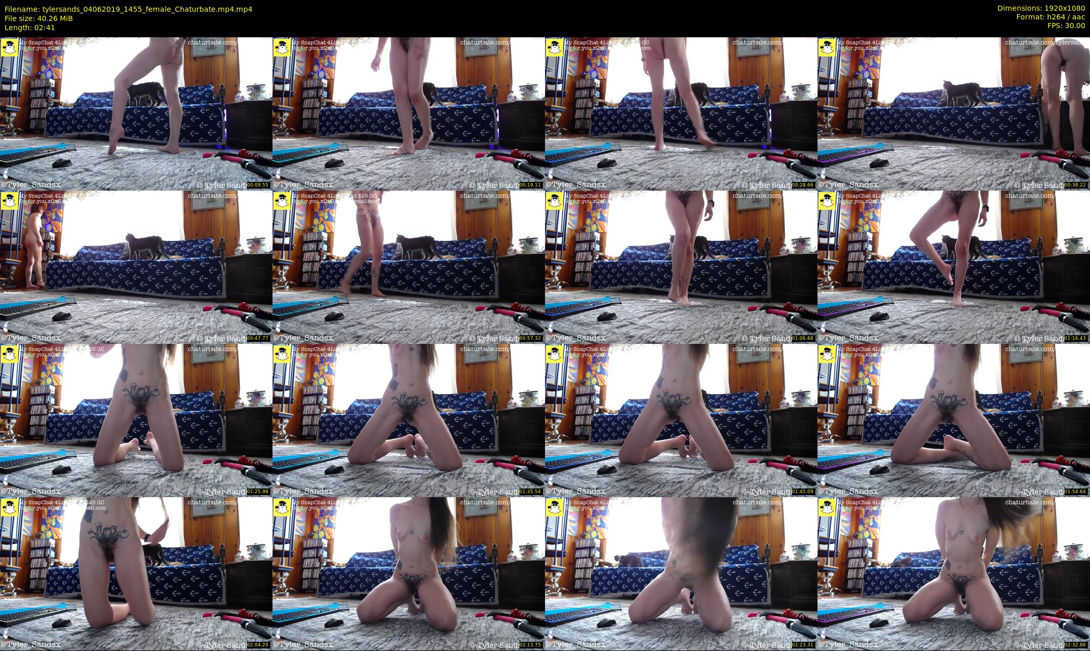 tylersands — 3 minute Chaturbate female cam show recording, 1080p, Jun 4, 2019