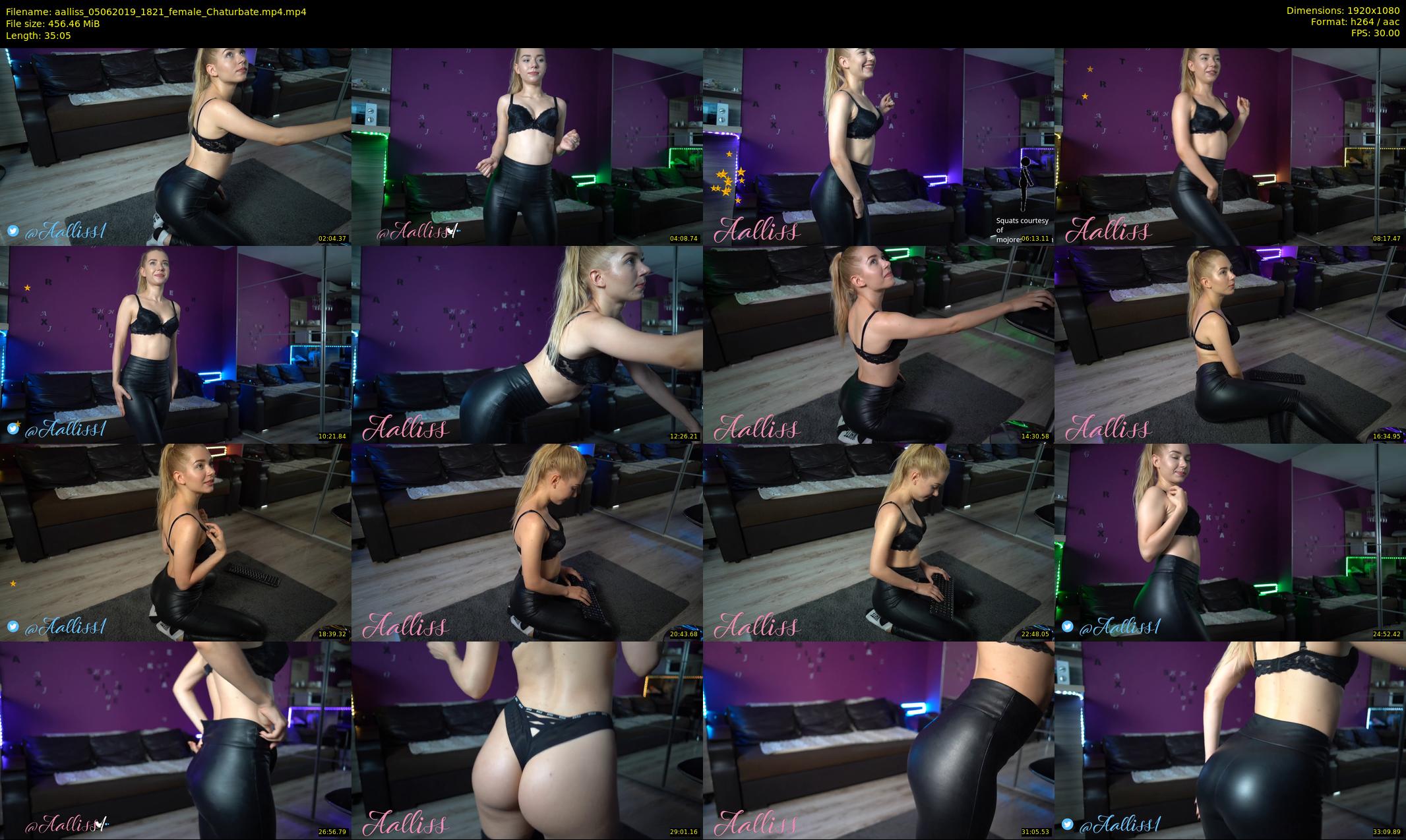 aalliss — 36 minute Chaturbate female cam show recording, 1080p, Jun 5, 2019