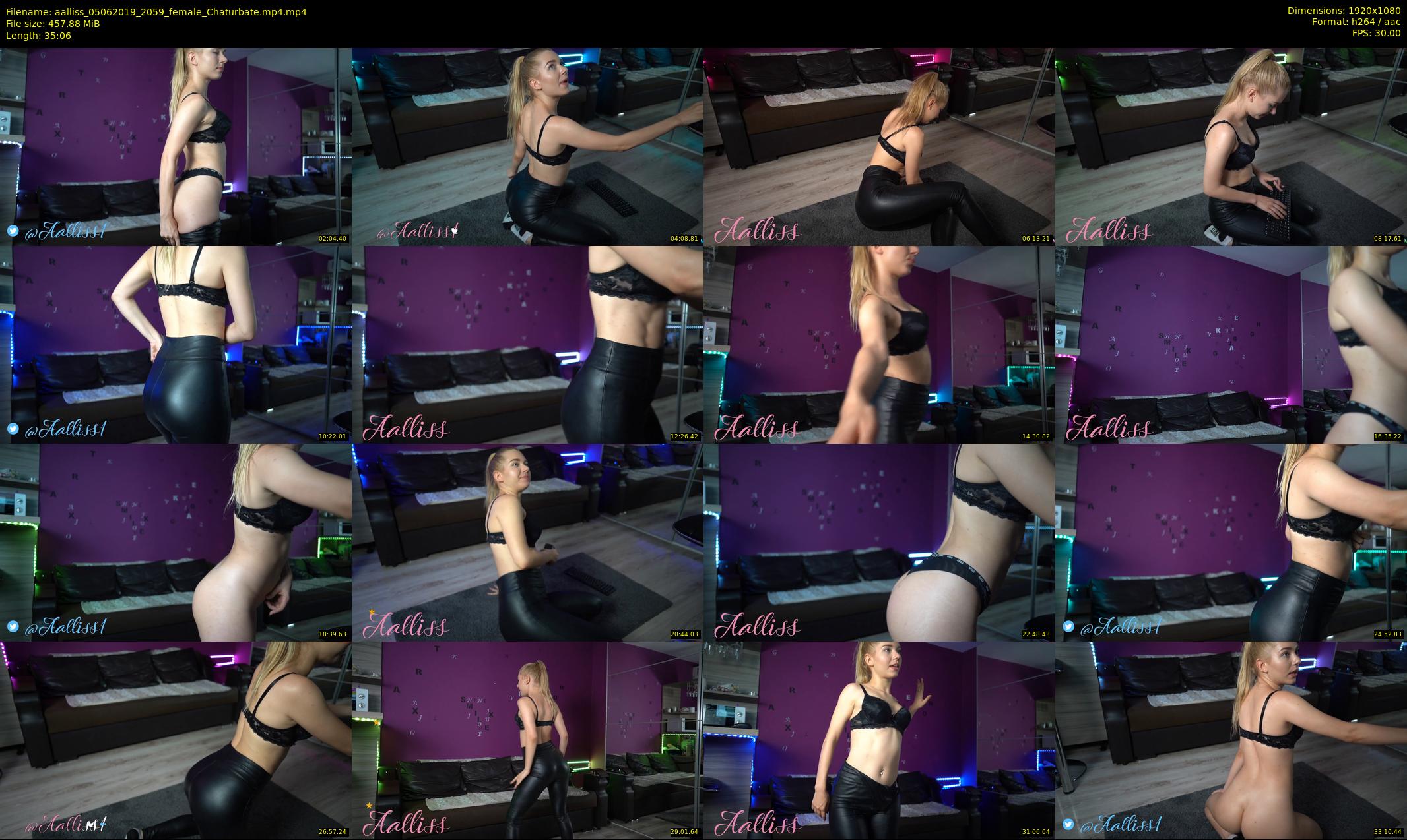aalliss — 36 minute Chaturbate female cam show recording, 1080p, Jun 5, 2019