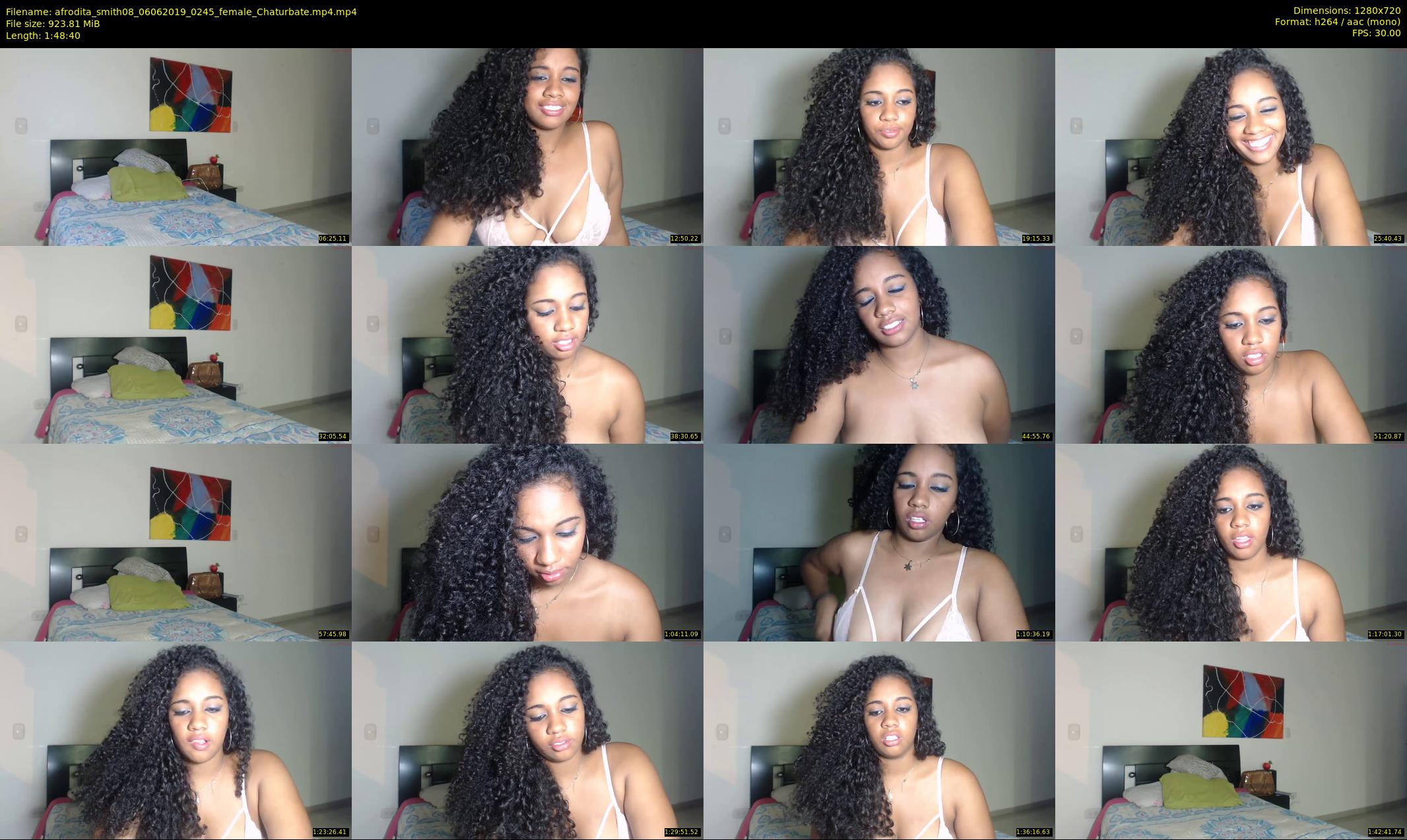 afrodita_smith08 — 109 minute Chaturbate female cam show recording, 720p, Jun 6, 2019
