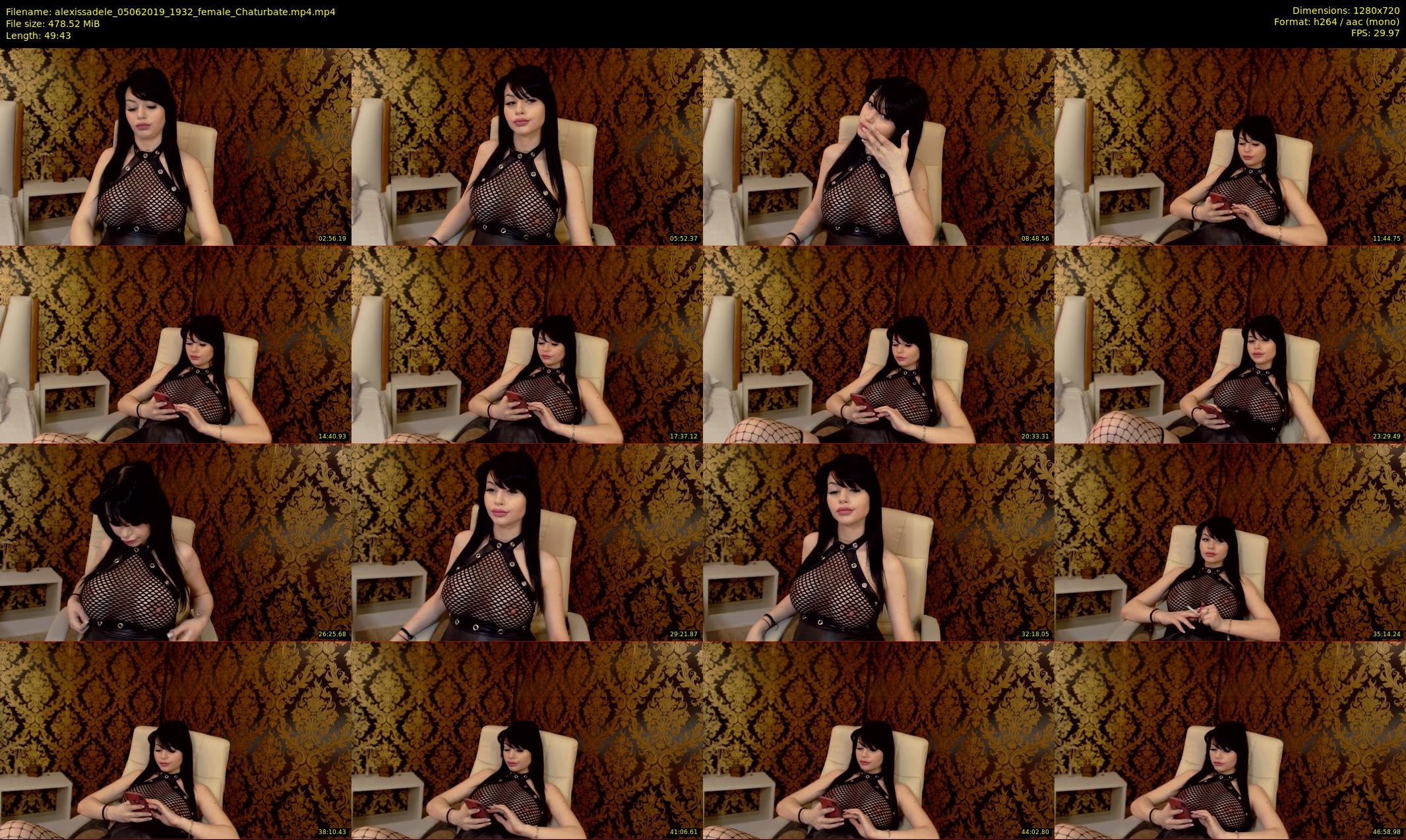 alexissadele — 50 minute Chaturbate female cam show recording, 720p, Jun 5, 2019