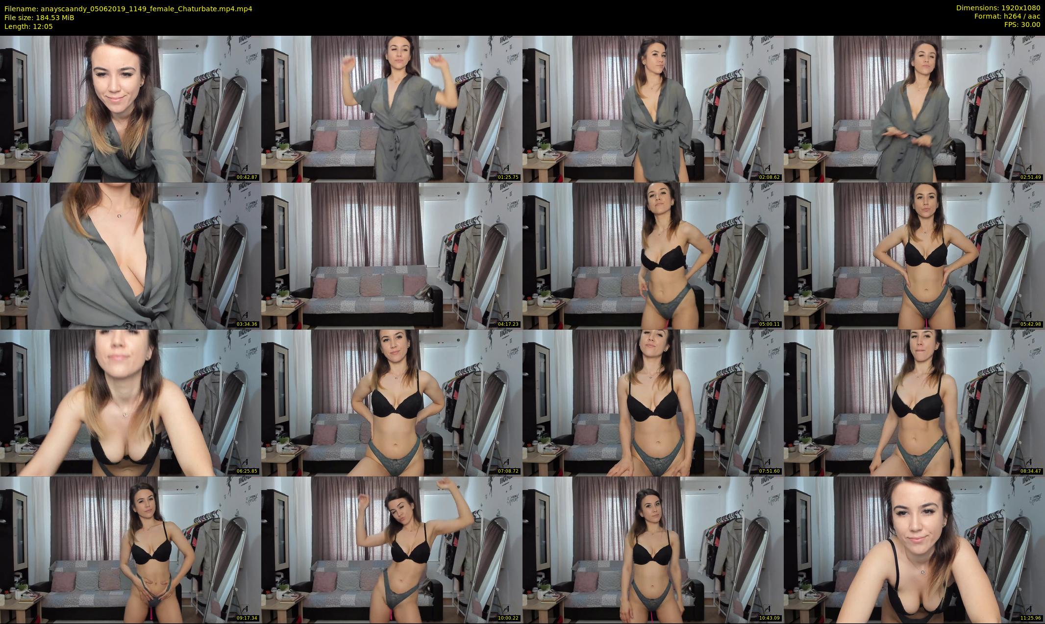 anayscaandy — 13 minute Chaturbate female cam show recording, 1080p, Jun 5, 2019