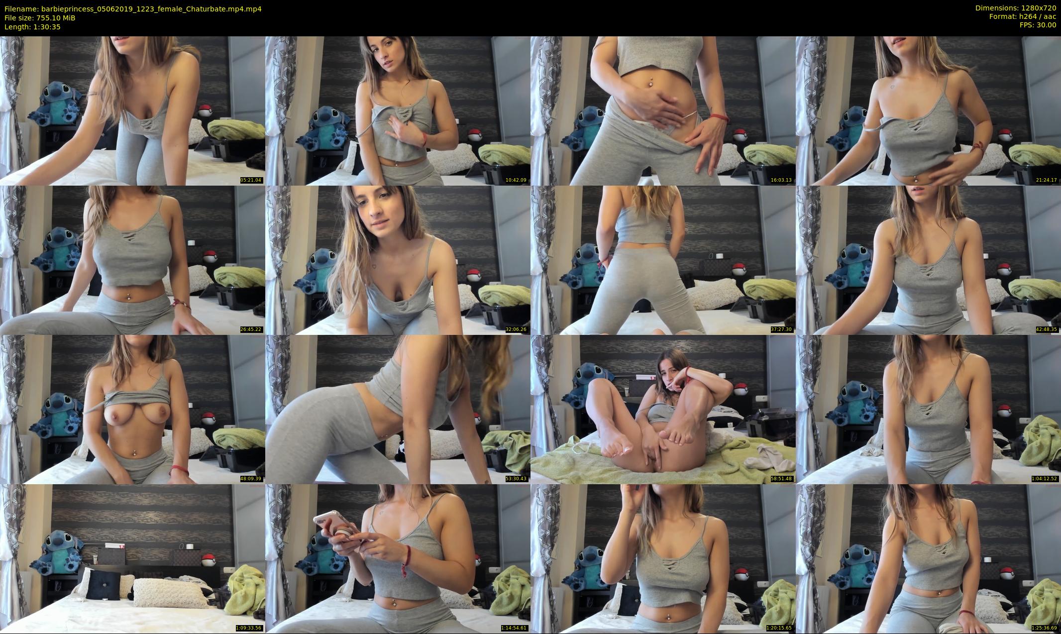barbieprincess — 91 minute Chaturbate female cam show recording, 720p, Jun 5, 2019