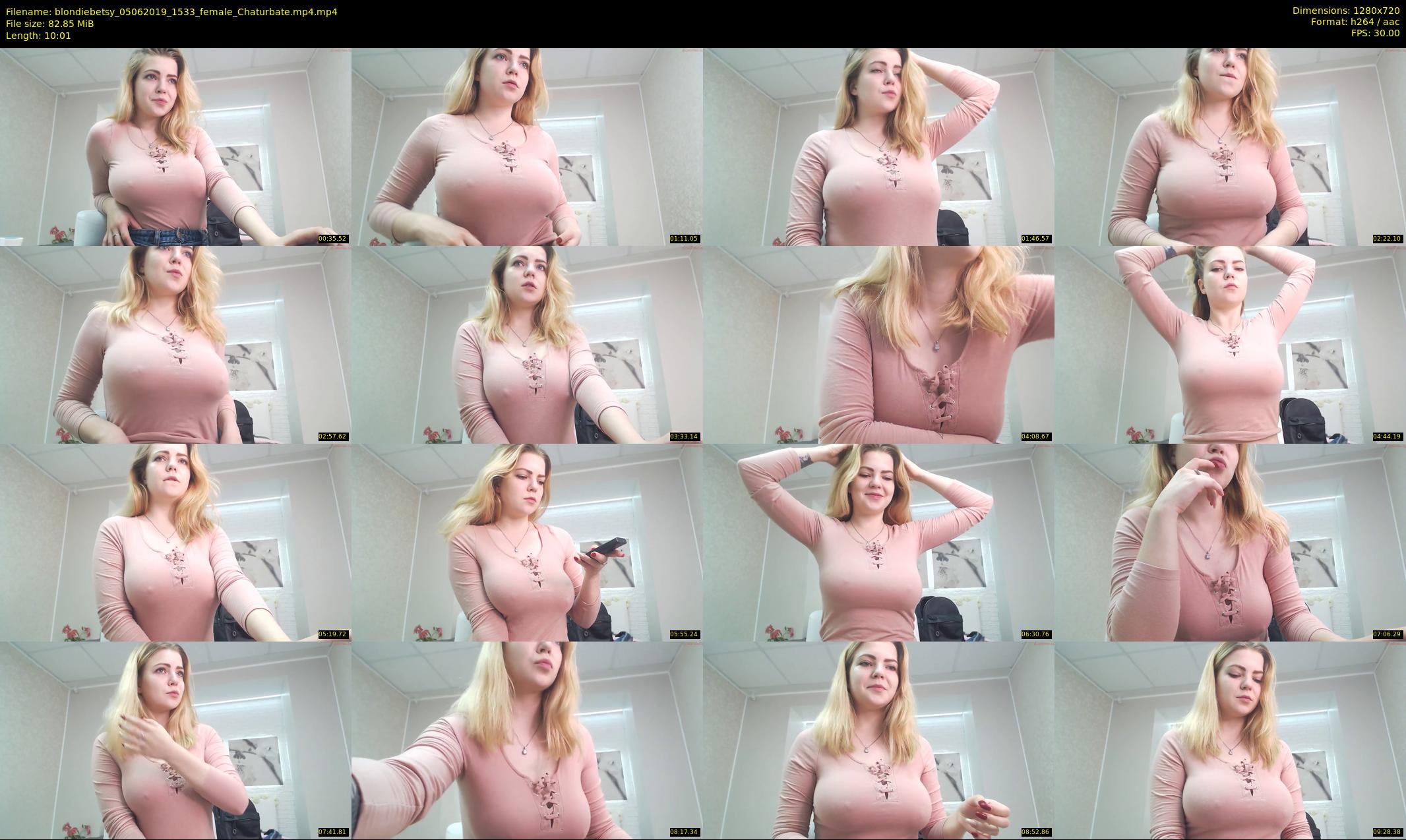 blondiebetsy — 11 minute Chaturbate female cam show recording, 720p, Jun 5, 2019