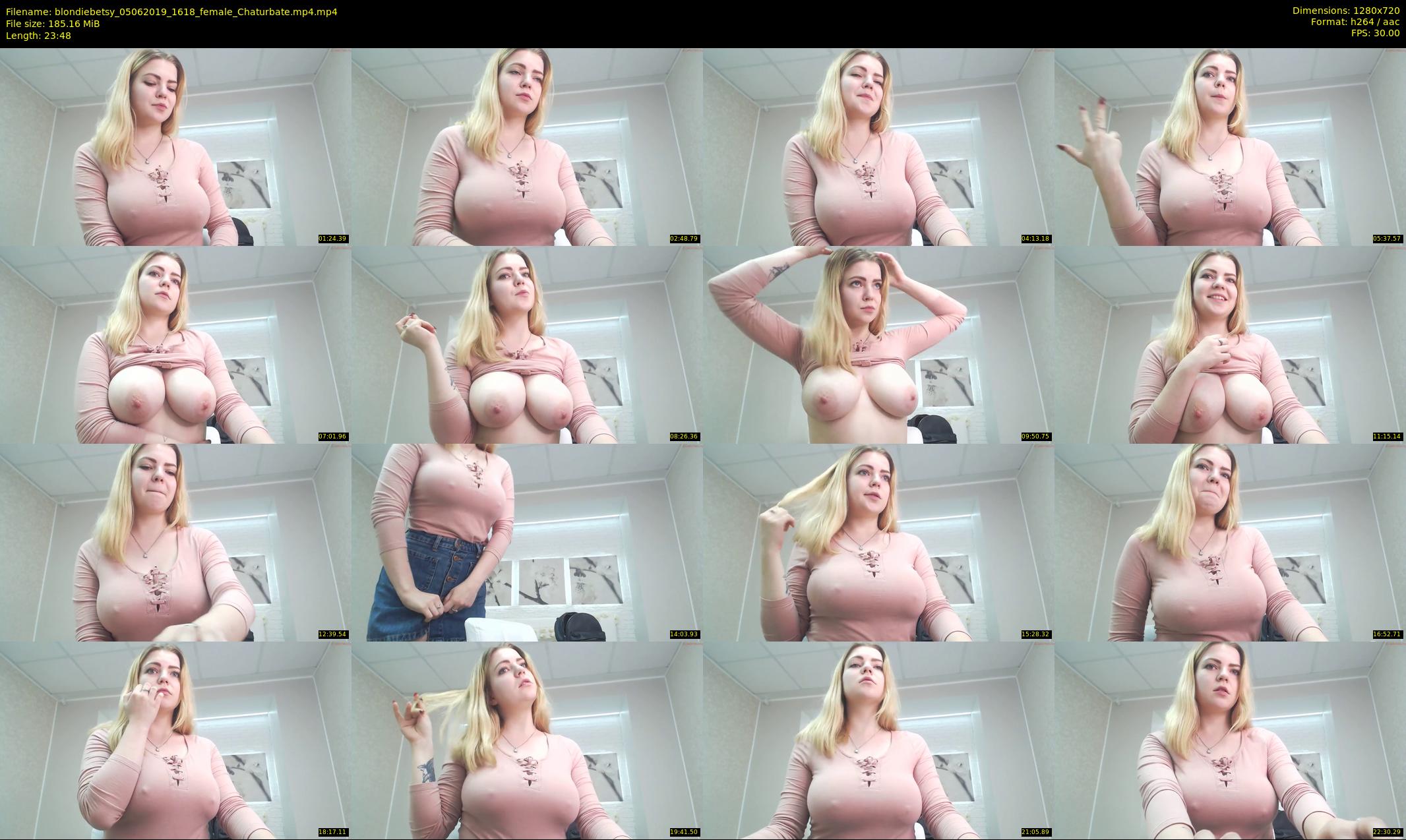 blondiebetsy — 24 minute Chaturbate female cam show recording, 720p, Jun 5, 2019
