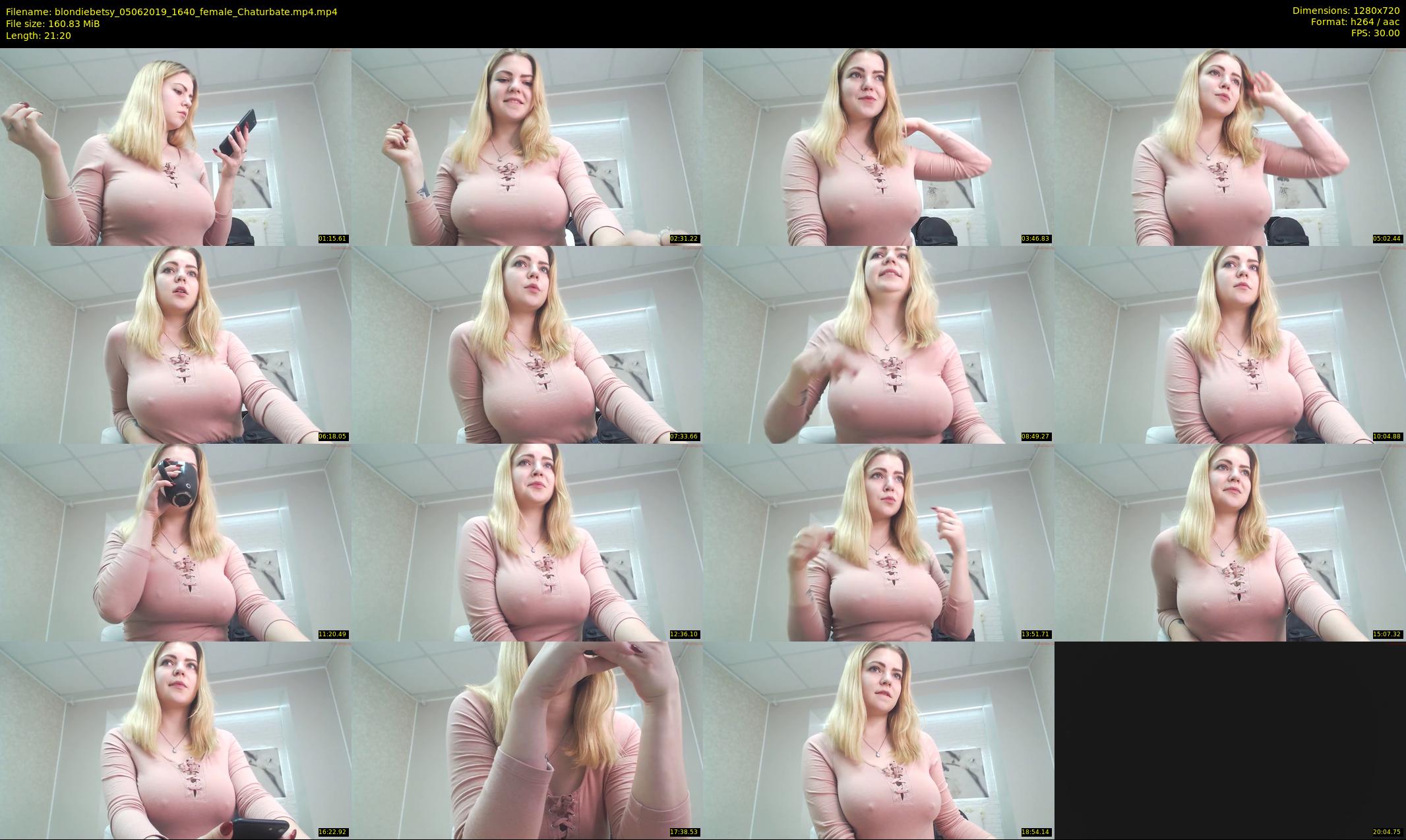 blondiebetsy — 22 minute Chaturbate female cam show recording, 720p, Jun 5, 2019