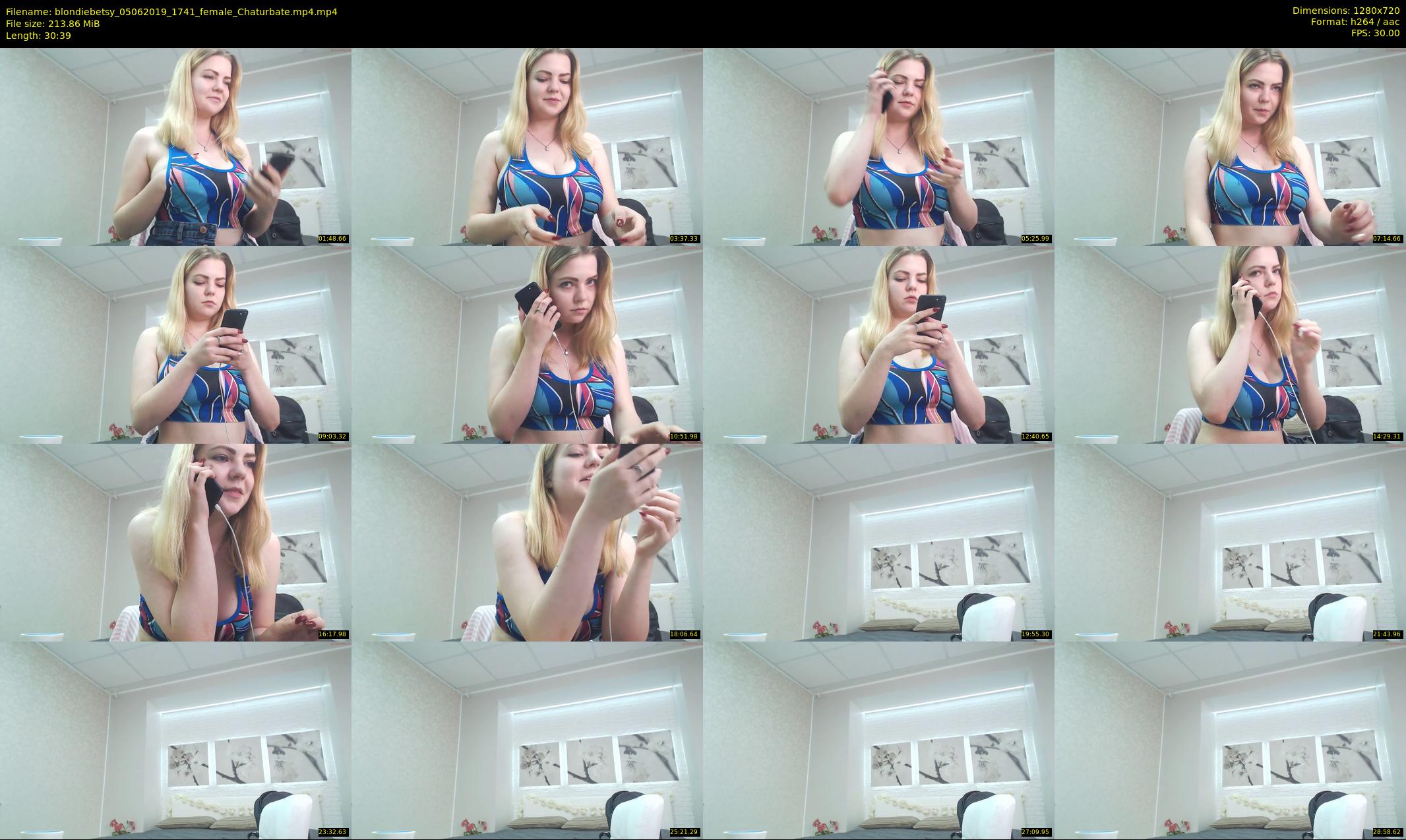 blondiebetsy — 31 minute Chaturbate female cam show recording, 720p, Jun 5, 2019