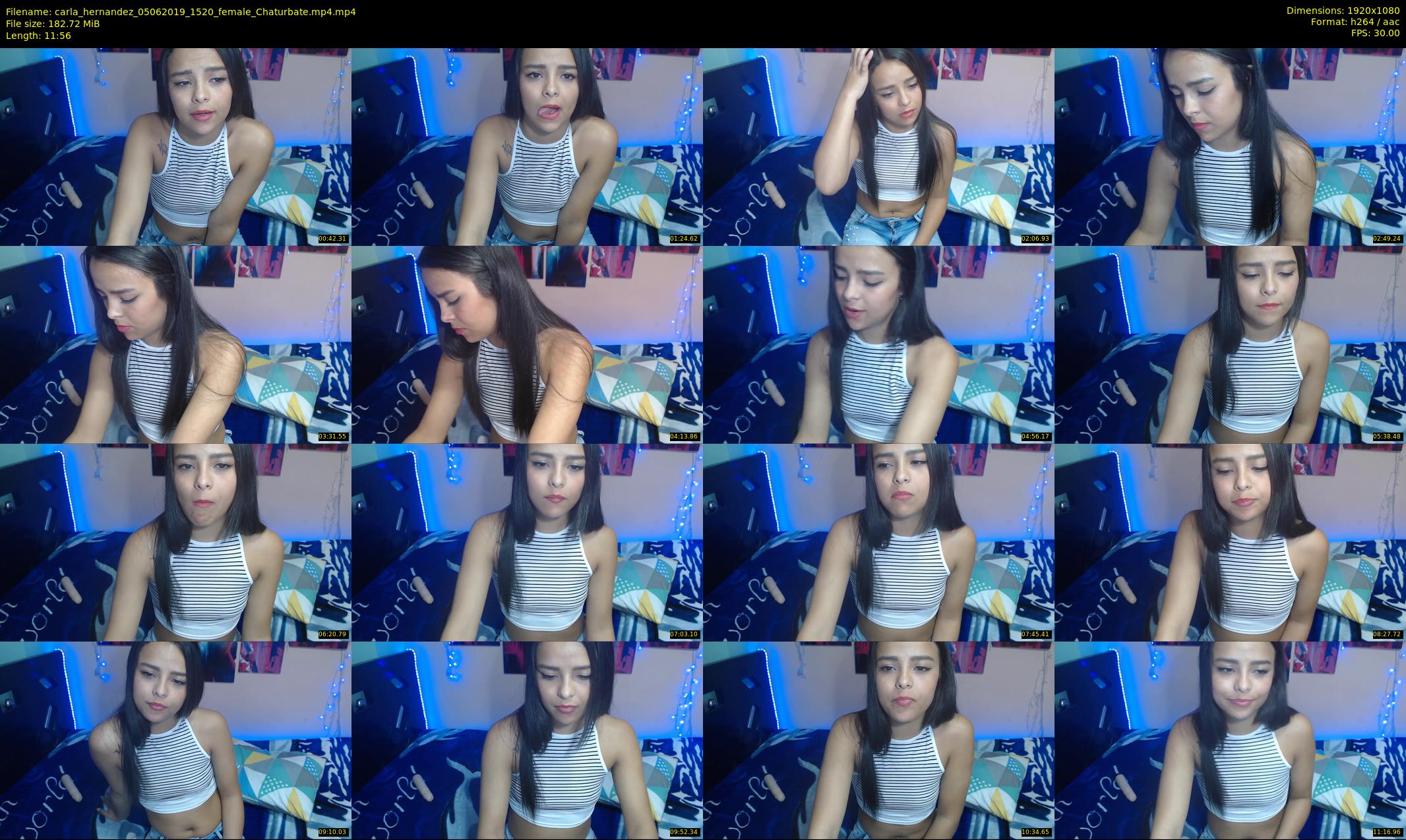 carla_hernandez — 12 minute Chaturbate female cam show recording, 1080p, Jun 5, 2019