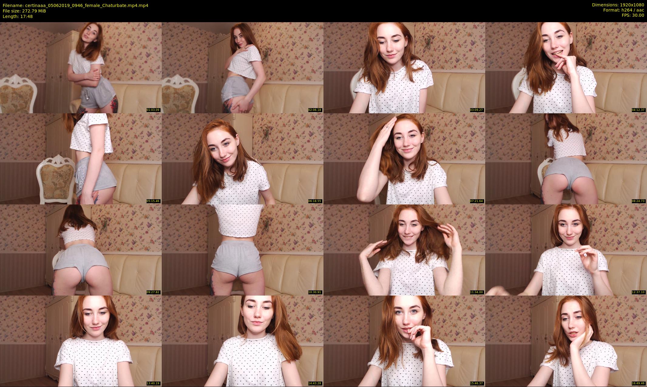 certinaaa — 18 minute Chaturbate female cam show recording, 1080p, Jun 5, 2019