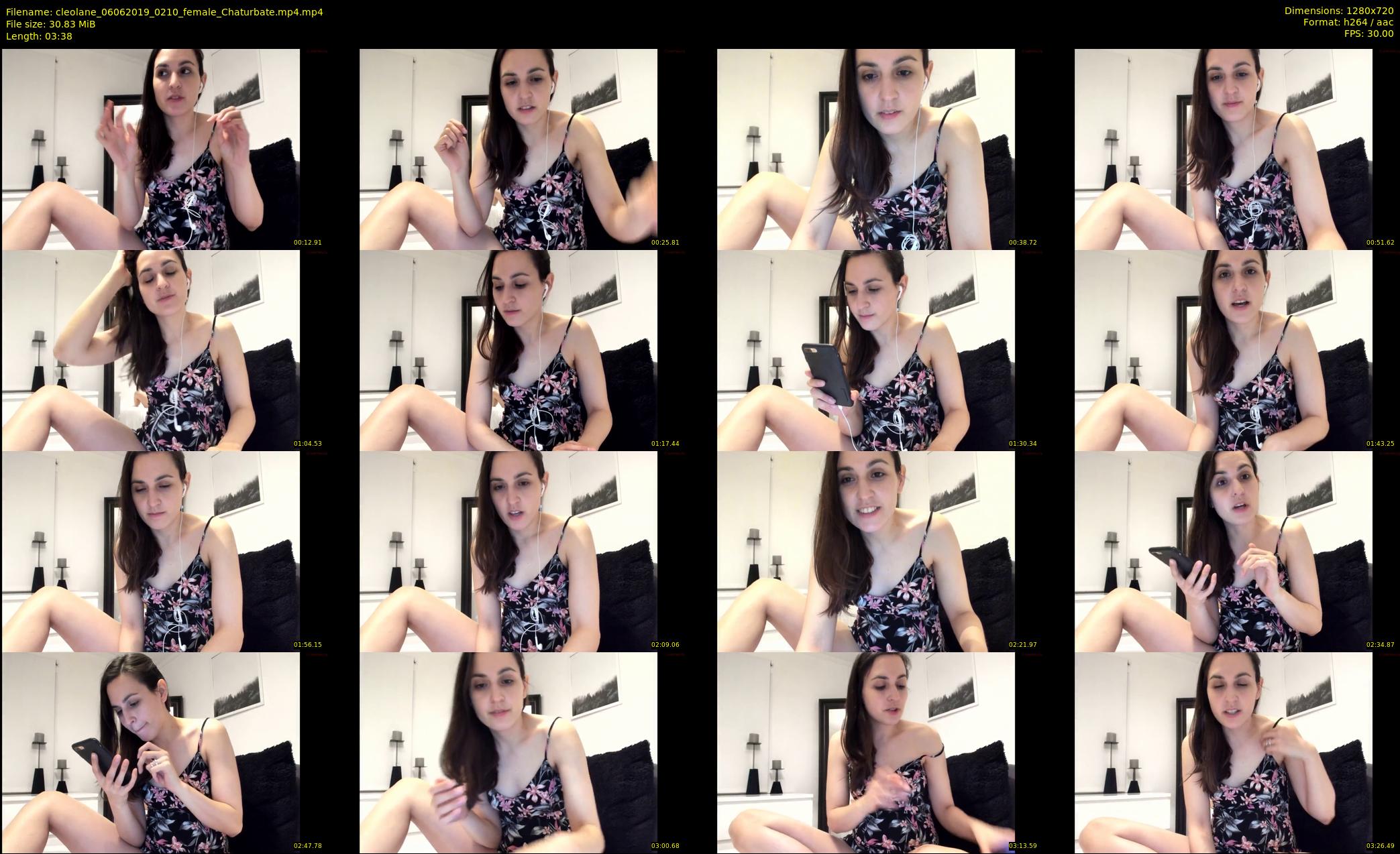 cleolane — 4 minute Chaturbate female cam show recording, 720p, Jun 6, 2019