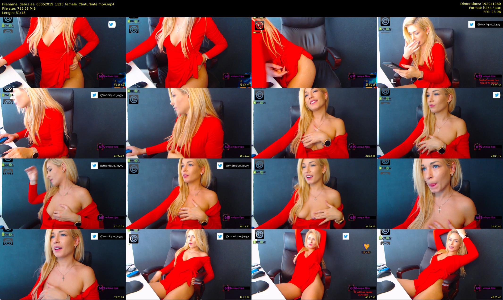debralee — 52 minute Chaturbate female cam show recording, 1080p, Jun 5, 2019
