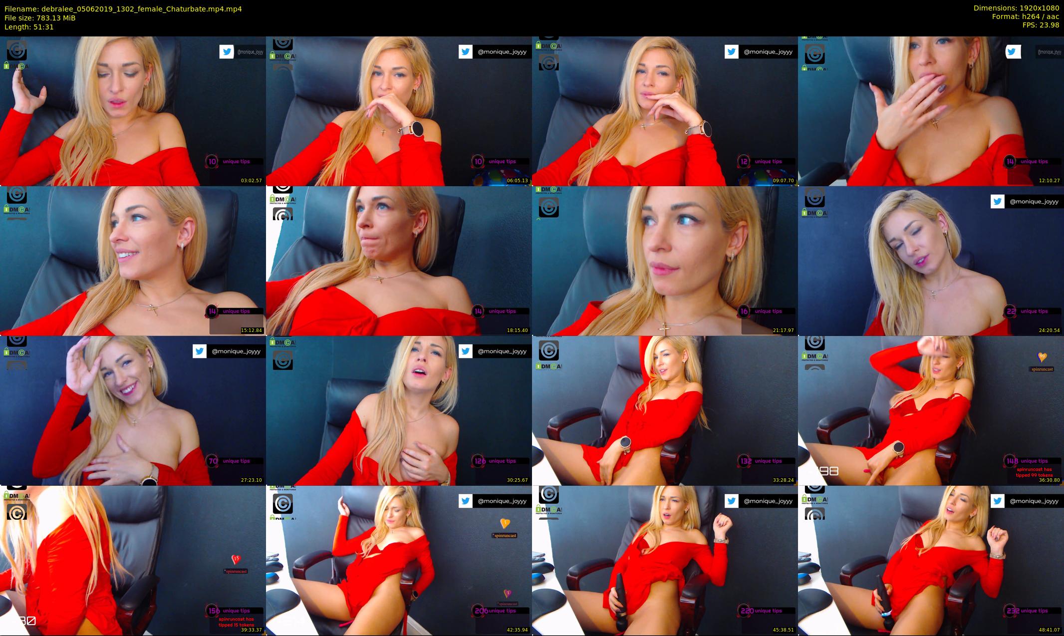debralee — 52 minute Chaturbate female cam show recording, 1080p, Jun 5, 2019