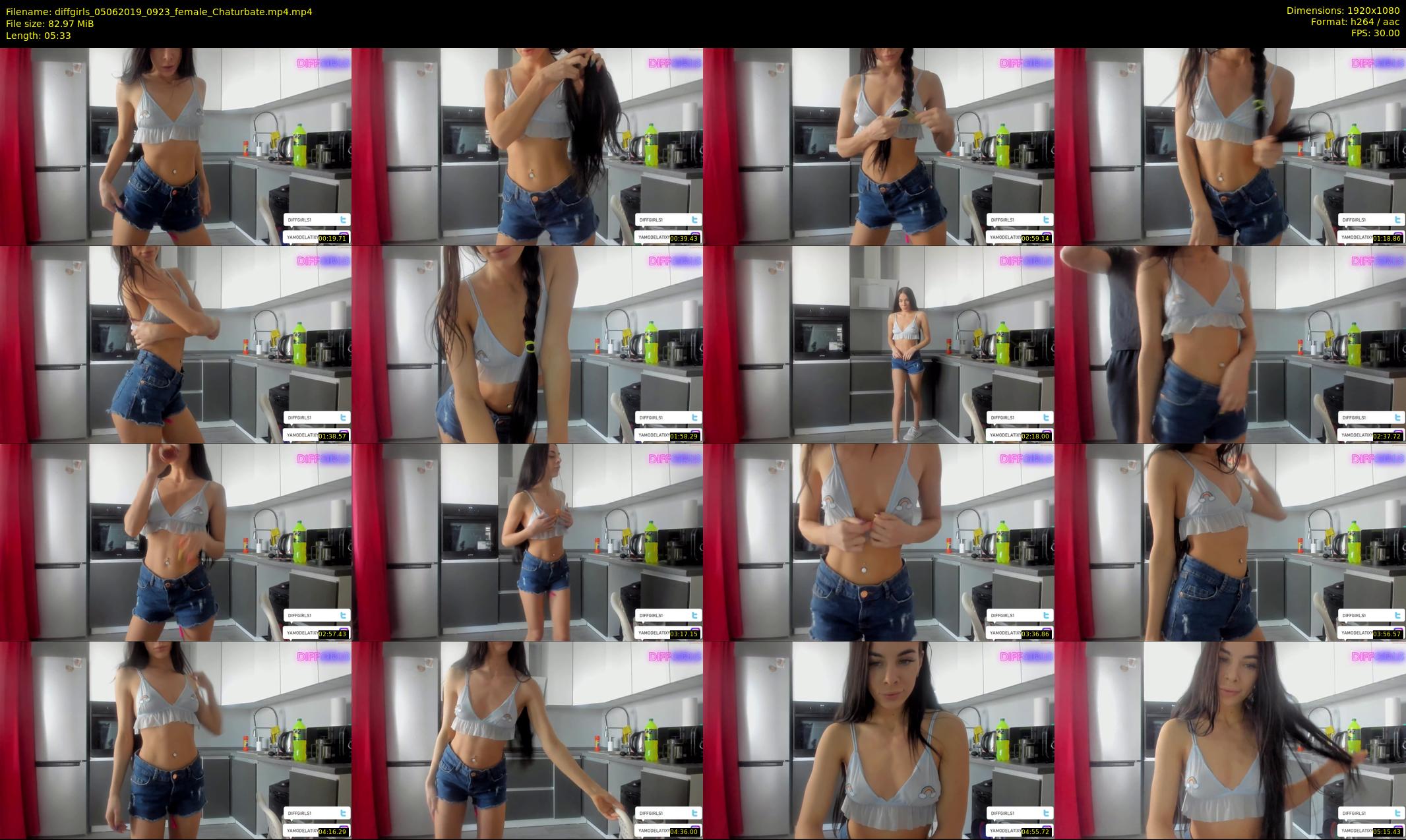 diffgirls — 6 minute Chaturbate female cam show recording, 1080p, Jun 5, 2019