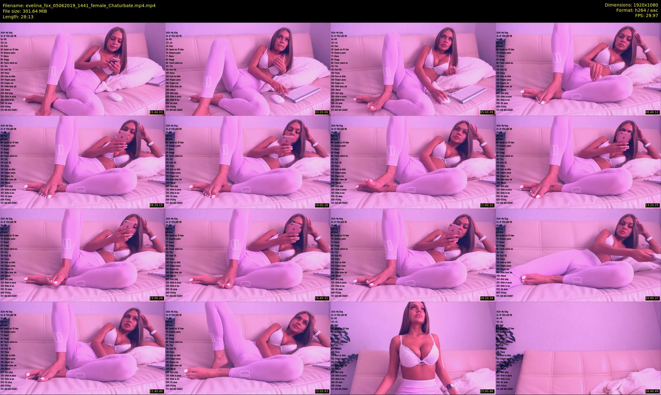 evelina_fox — 29 minute Chaturbate female cam show recording, 1080p, Jun 5, 2019