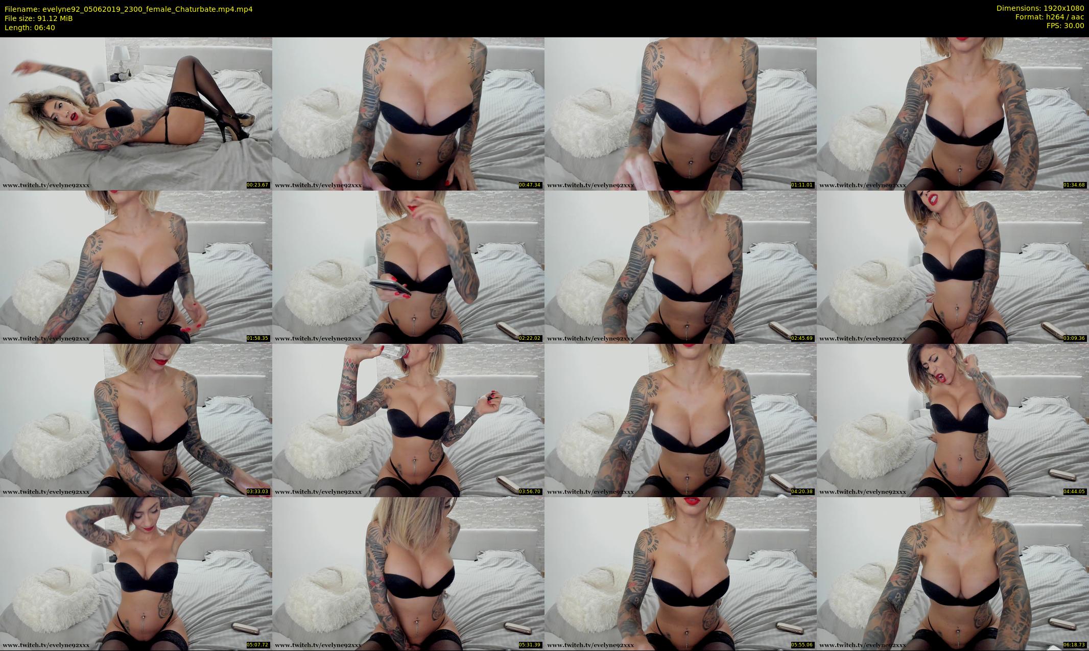evelyne92 — 7 minute Chaturbate female cam show recording, 1080p, Jun 5, 2019