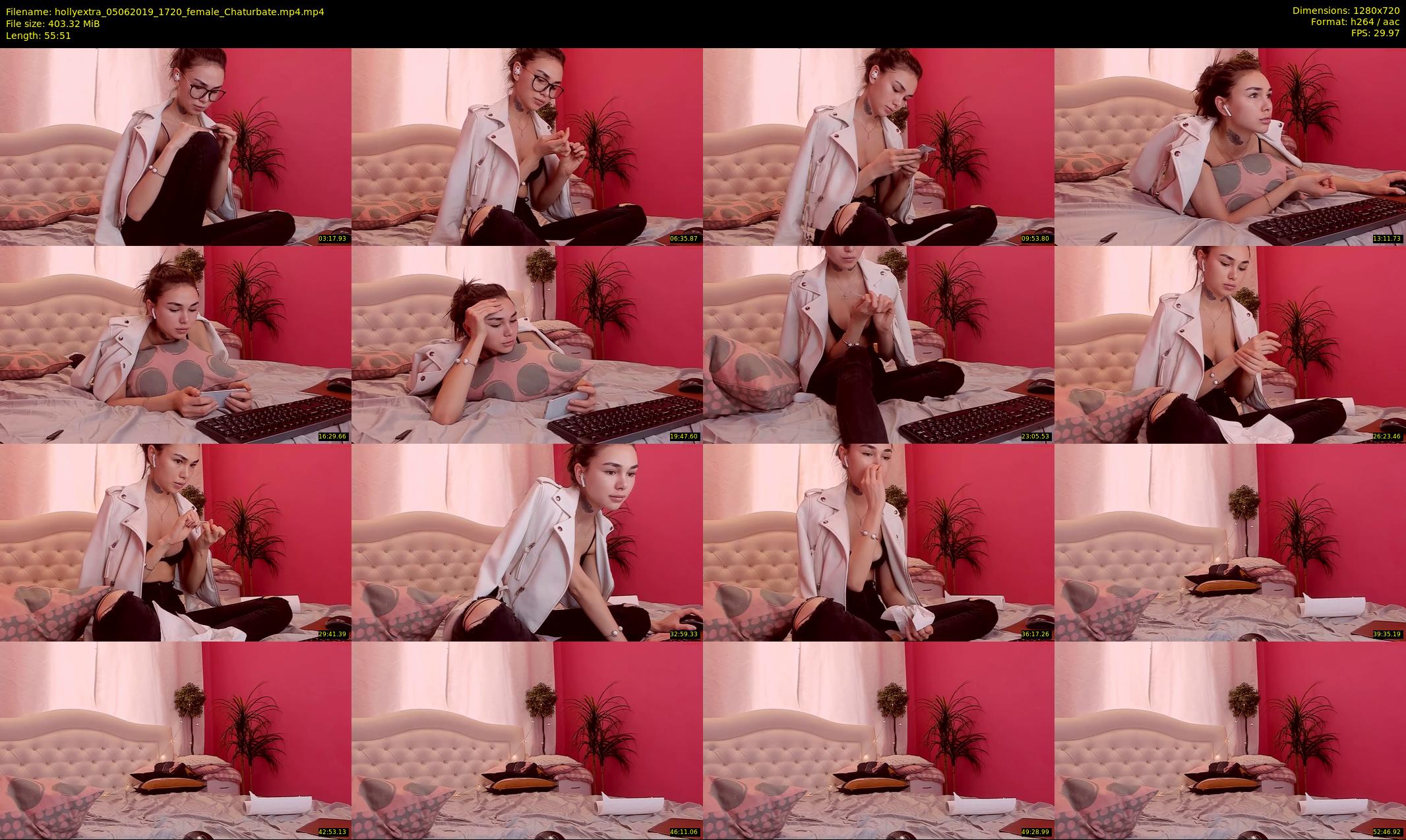 hollyextra — 56 minute Chaturbate female cam show recording, 720p, Jun 5, 2019