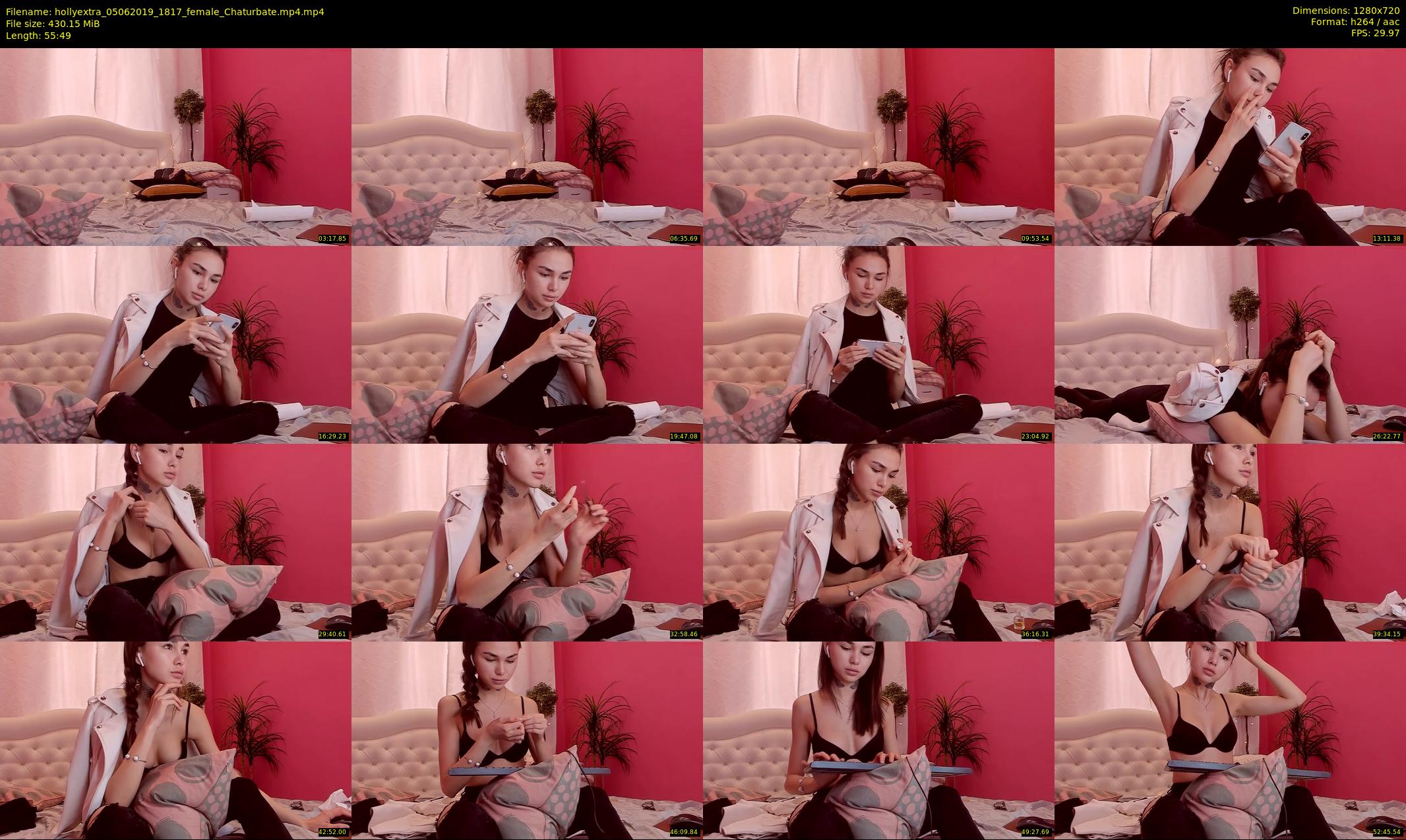 hollyextra — 56 minute Chaturbate female cam show recording, 720p, Jun 5, 2019