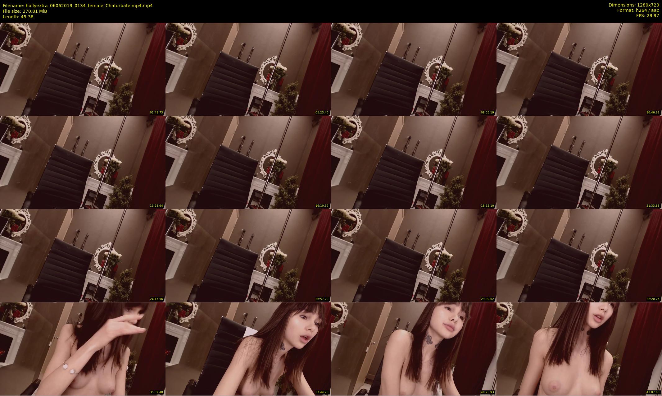 hollyextra — 46 minute Chaturbate female cam show recording, 720p, Jun 6, 2019