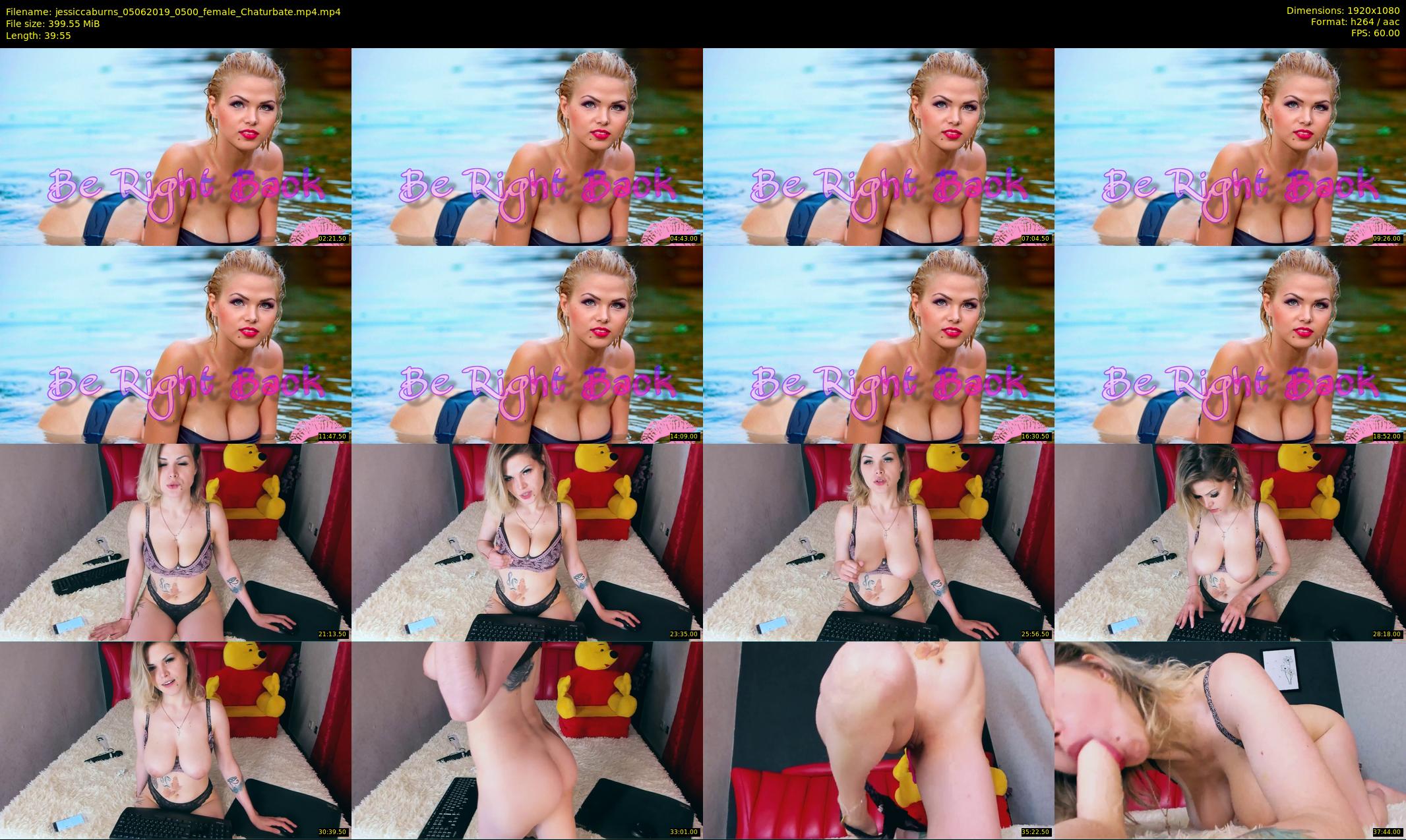 jessiccaburns — 40 minute Chaturbate female cam show recording, 1080p, Jun 5, 2019