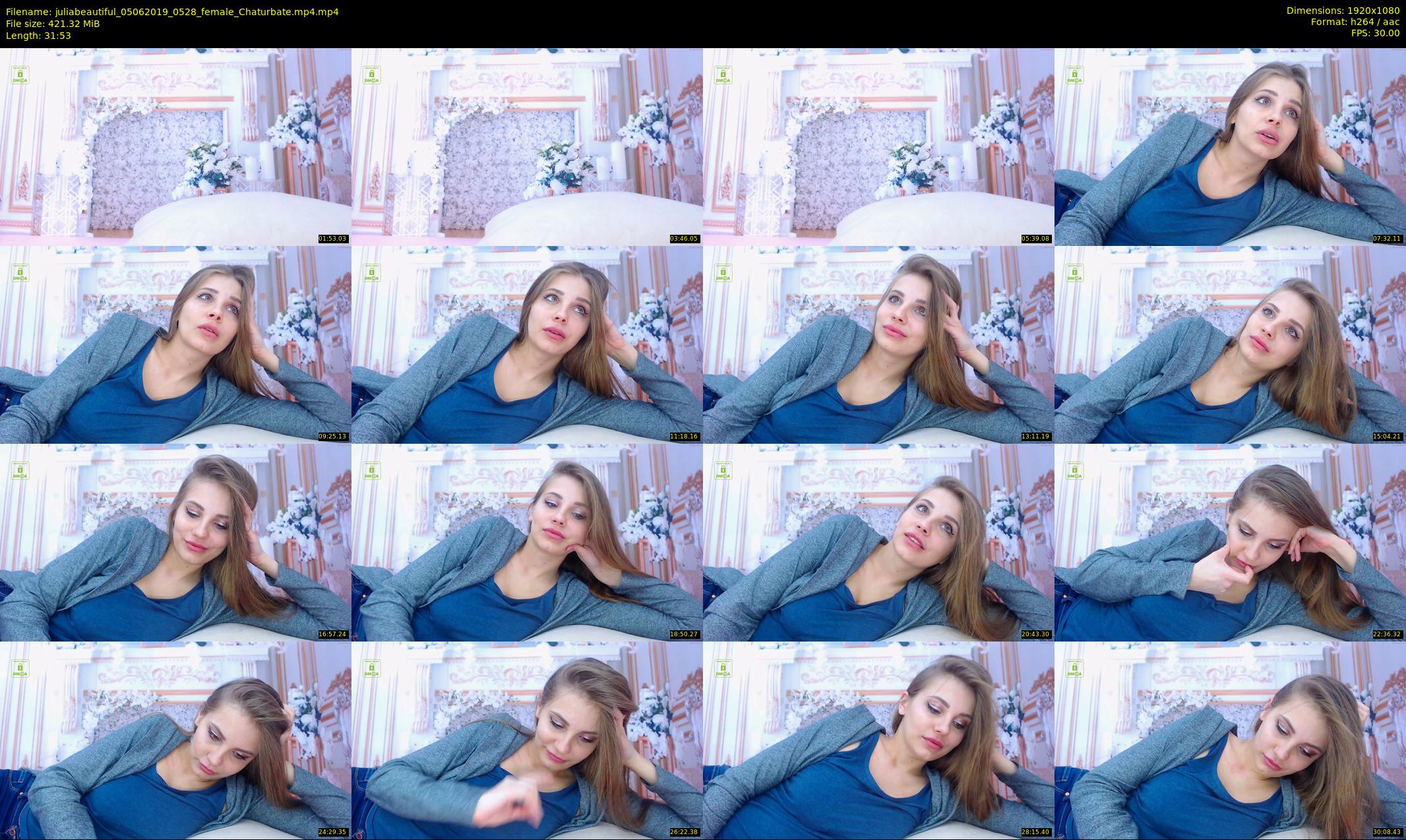 juliabeautiful — 32 minute Chaturbate female cam show recording, 1080p, Jun 5, 2019