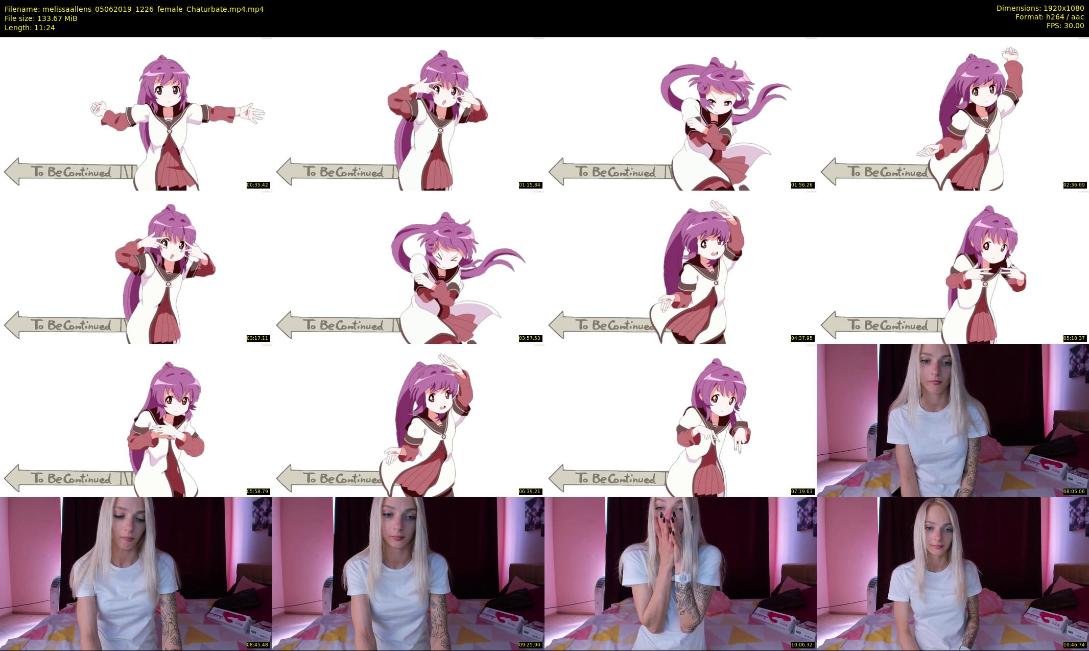 melissaallens — 12 minute Chaturbate female cam show recording, 1080p, Jun 5, 2019