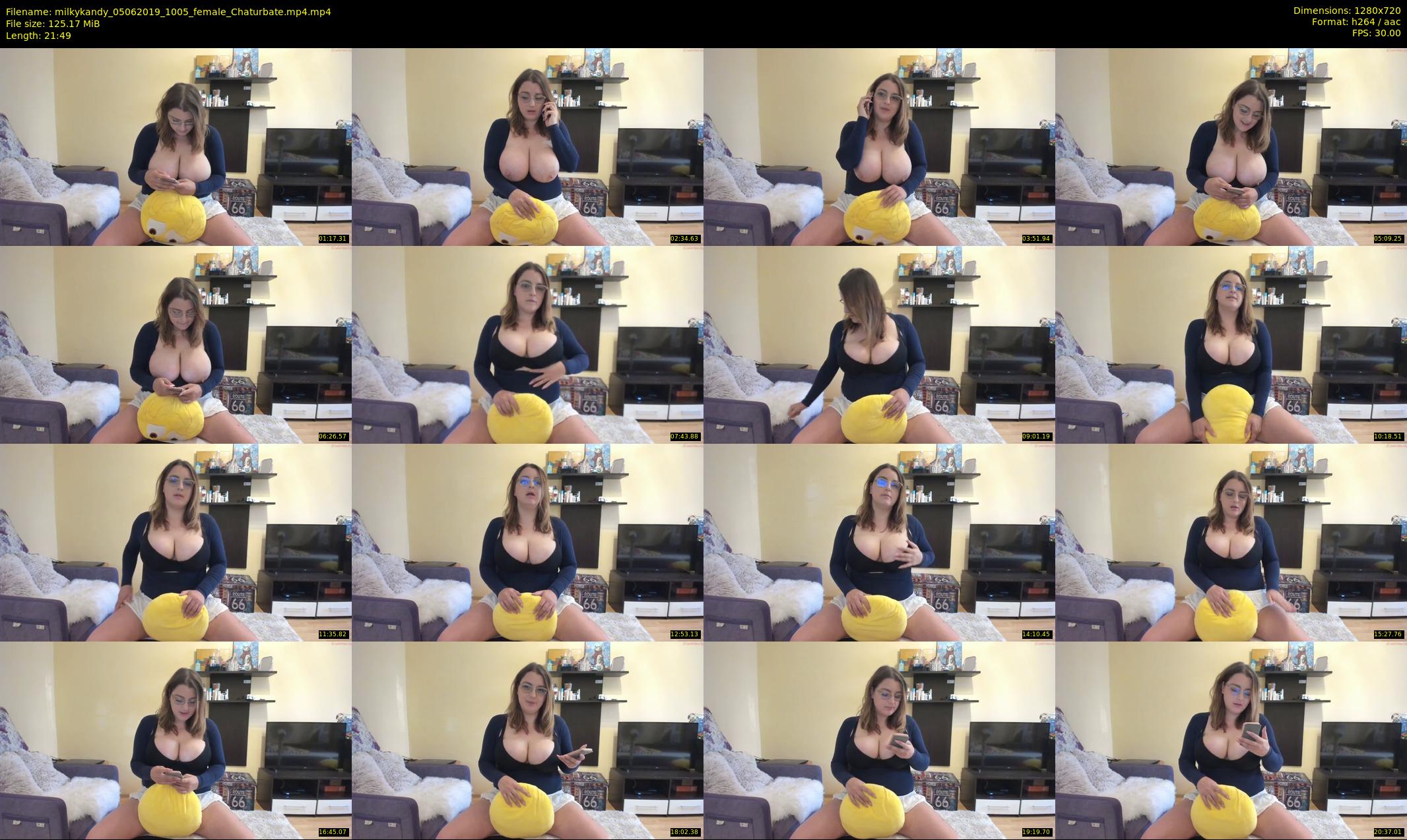 milkykandy — 22 minute Chaturbate female cam show recording, 720p, Jun 5, 2019