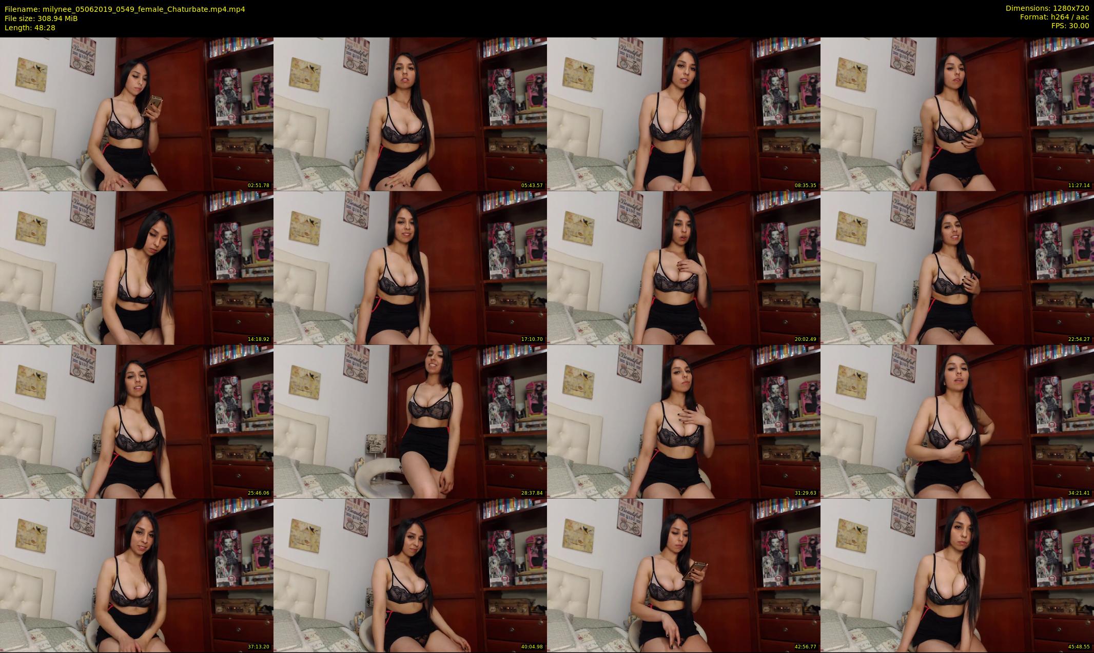 milynee — 49 minute Chaturbate female cam show recording, 720p, Jun 5, 2019