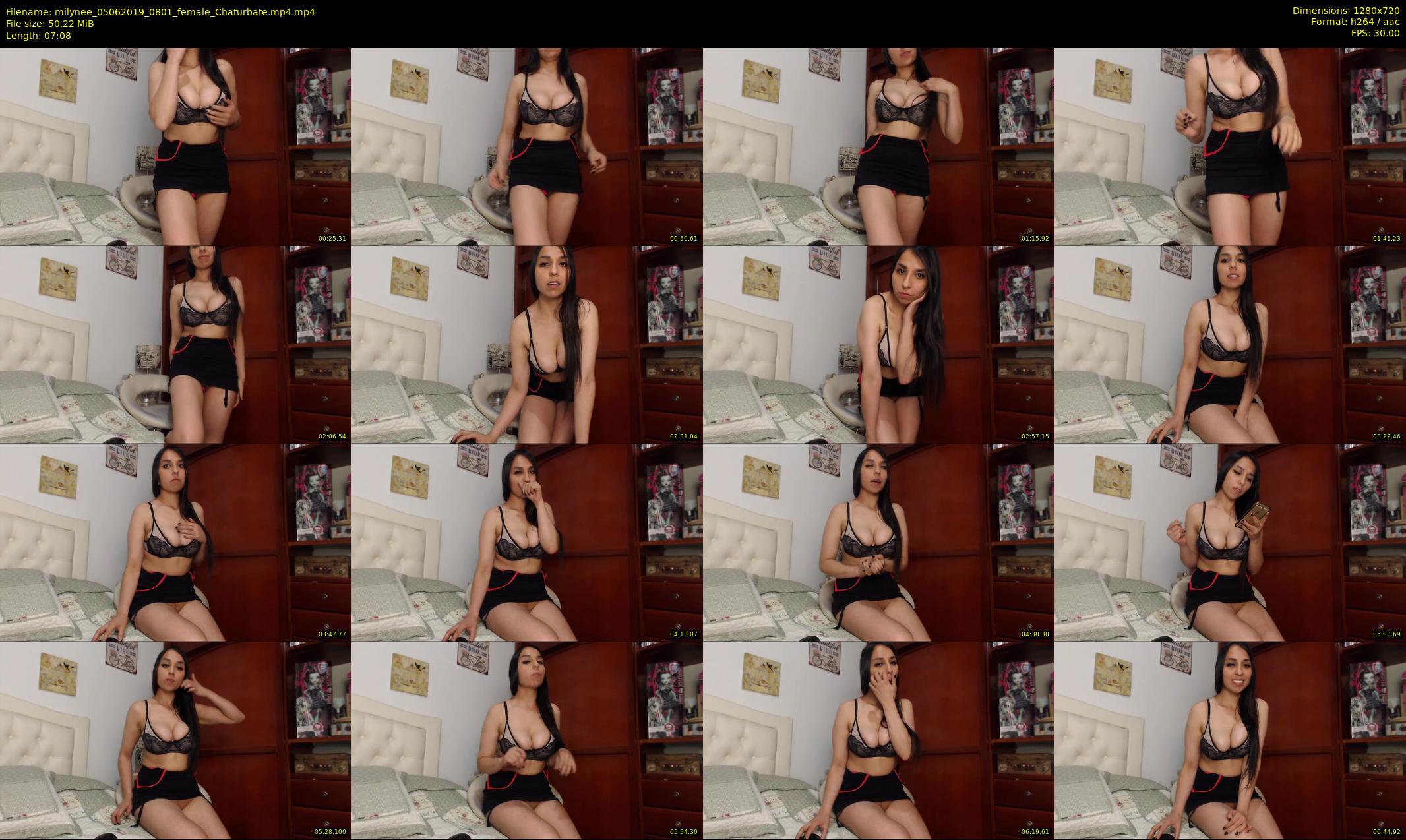 milynee — 8 minute Chaturbate female cam show recording, 720p, Jun 5, 2019