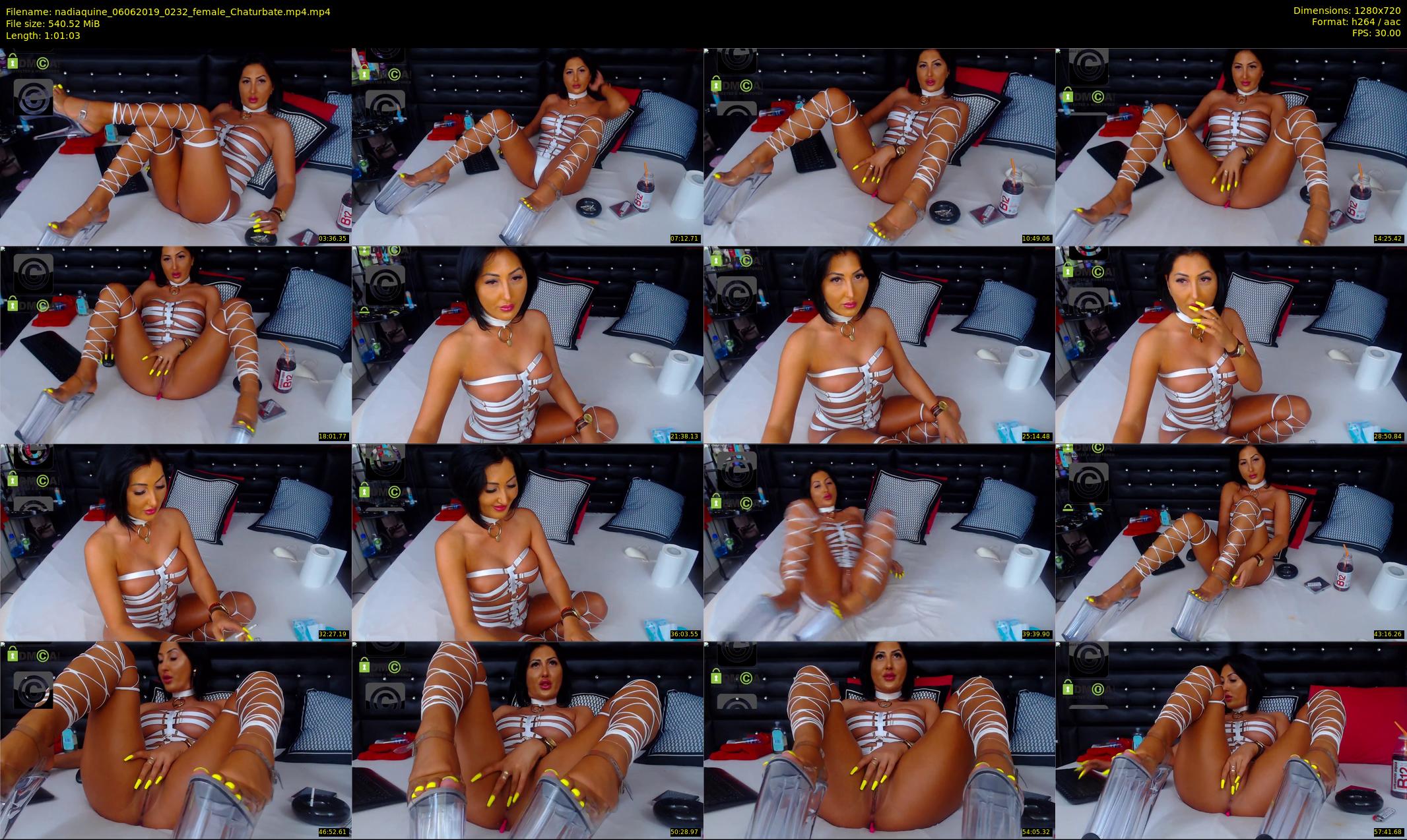 nadiaquine — 62 minute Chaturbate female cam show recording, 720p, Jun 6, 2019