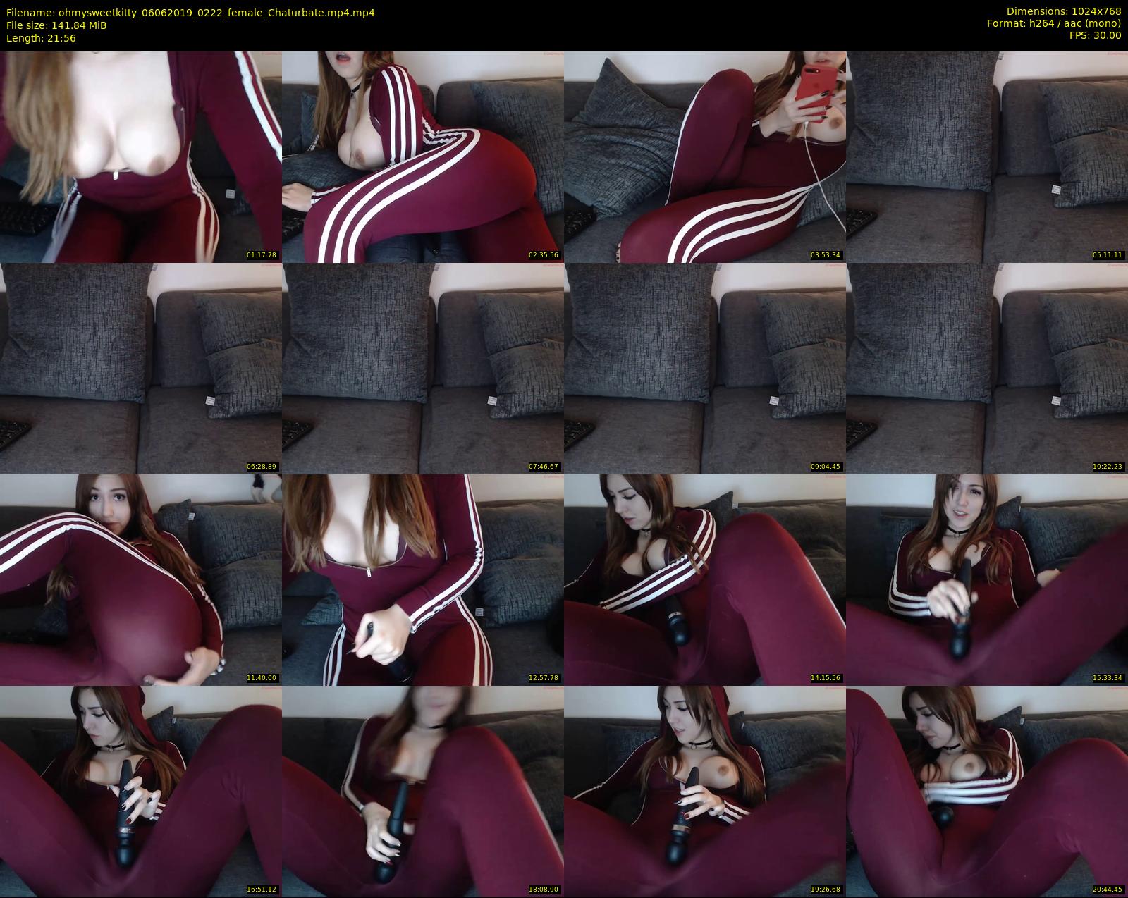 ohmysweetkitty — 22 minute Chaturbate female cam show recording, 720p, Jun 6, 2019