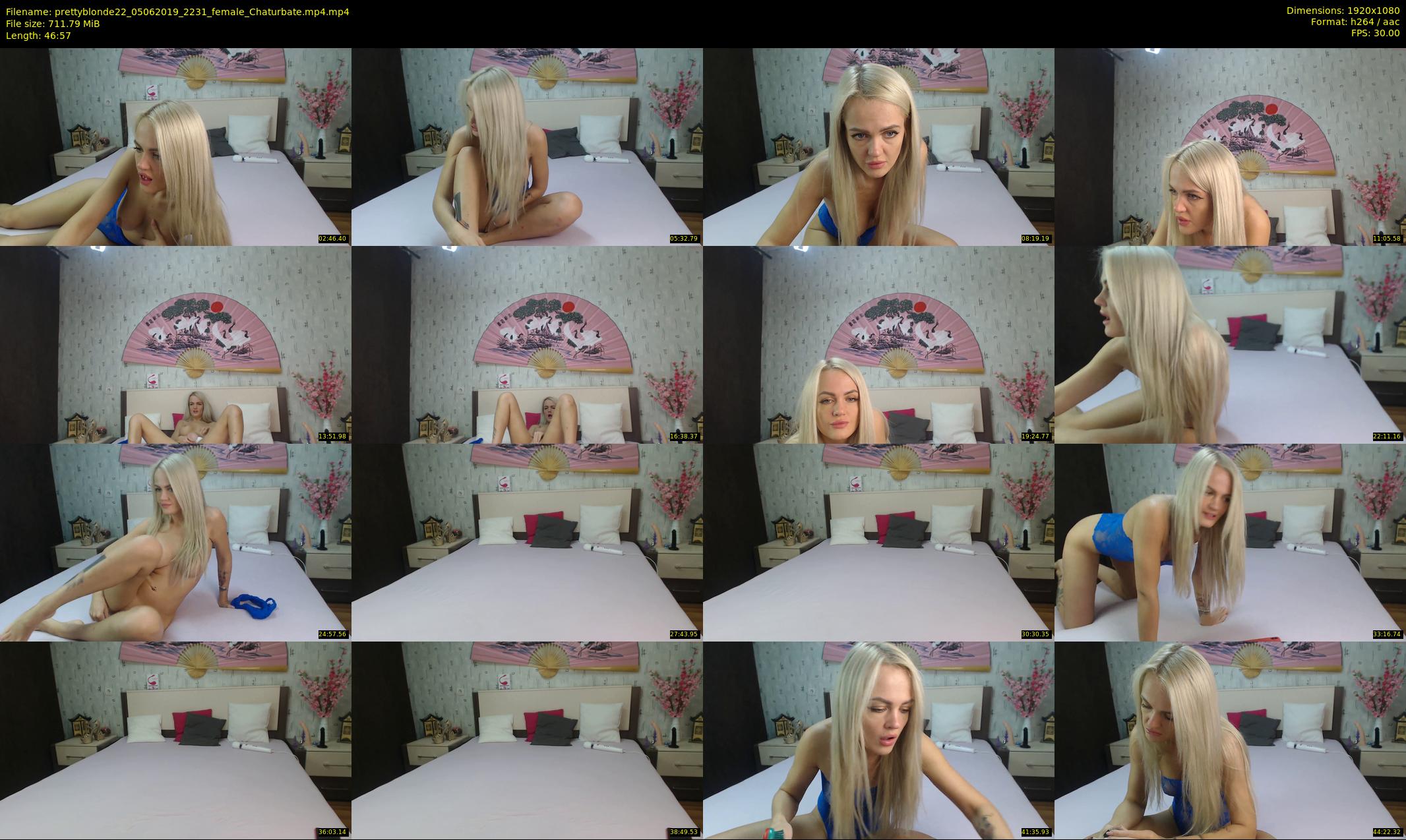 prettyblonde22 — 47 minute Chaturbate female cam show recording, 1080p, Jun 5, 2019