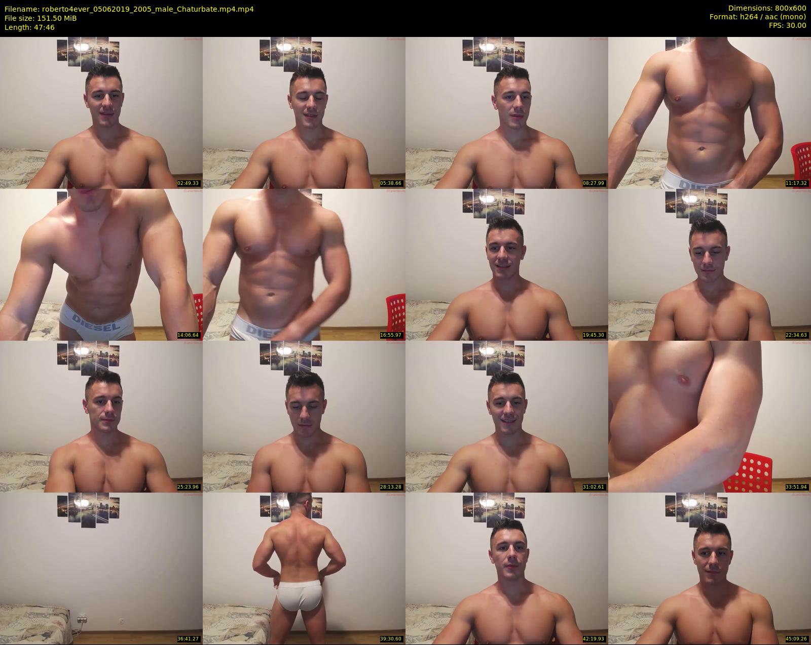 roberto4ever — 48 minute Chaturbate male cam show recording, 480p, Jun 5, 2019