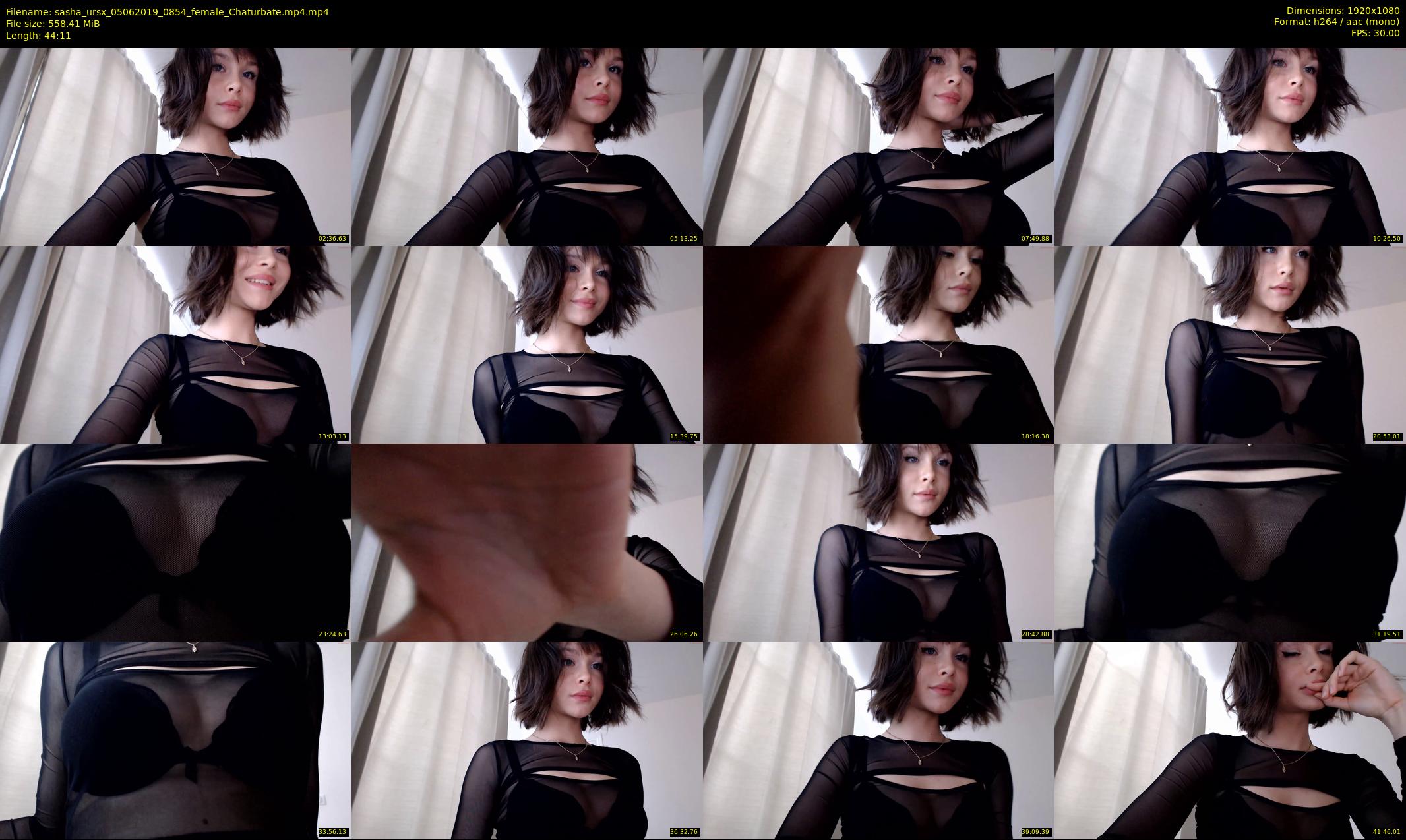 sasha_ursx — 45 minute Chaturbate female cam show recording, 1080p, Jun 5, 2019