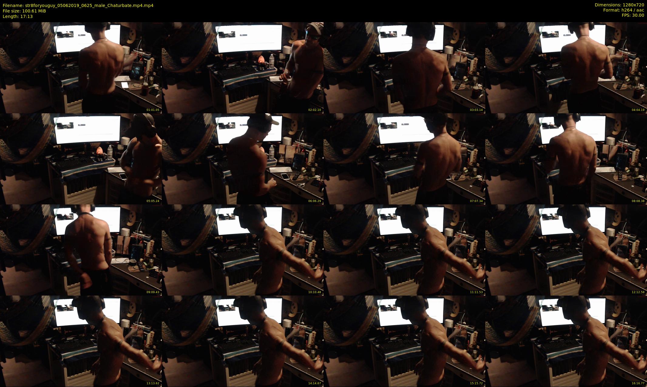 str8foryouguy — 18 minute Chaturbate male cam show recording, 720p, Jun 5, 2019