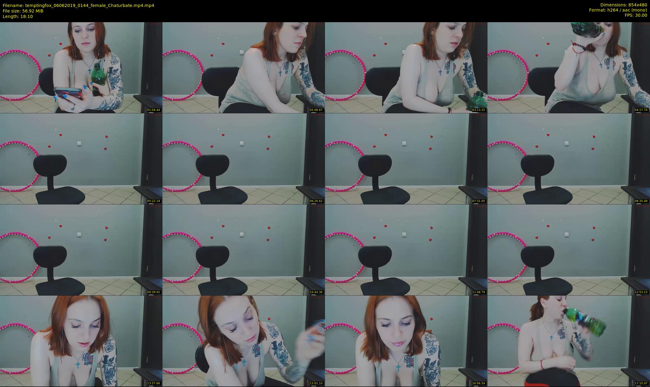 temptingfox — 19 minute Chaturbate female cam show recording, 480p, Jun 6, 2019