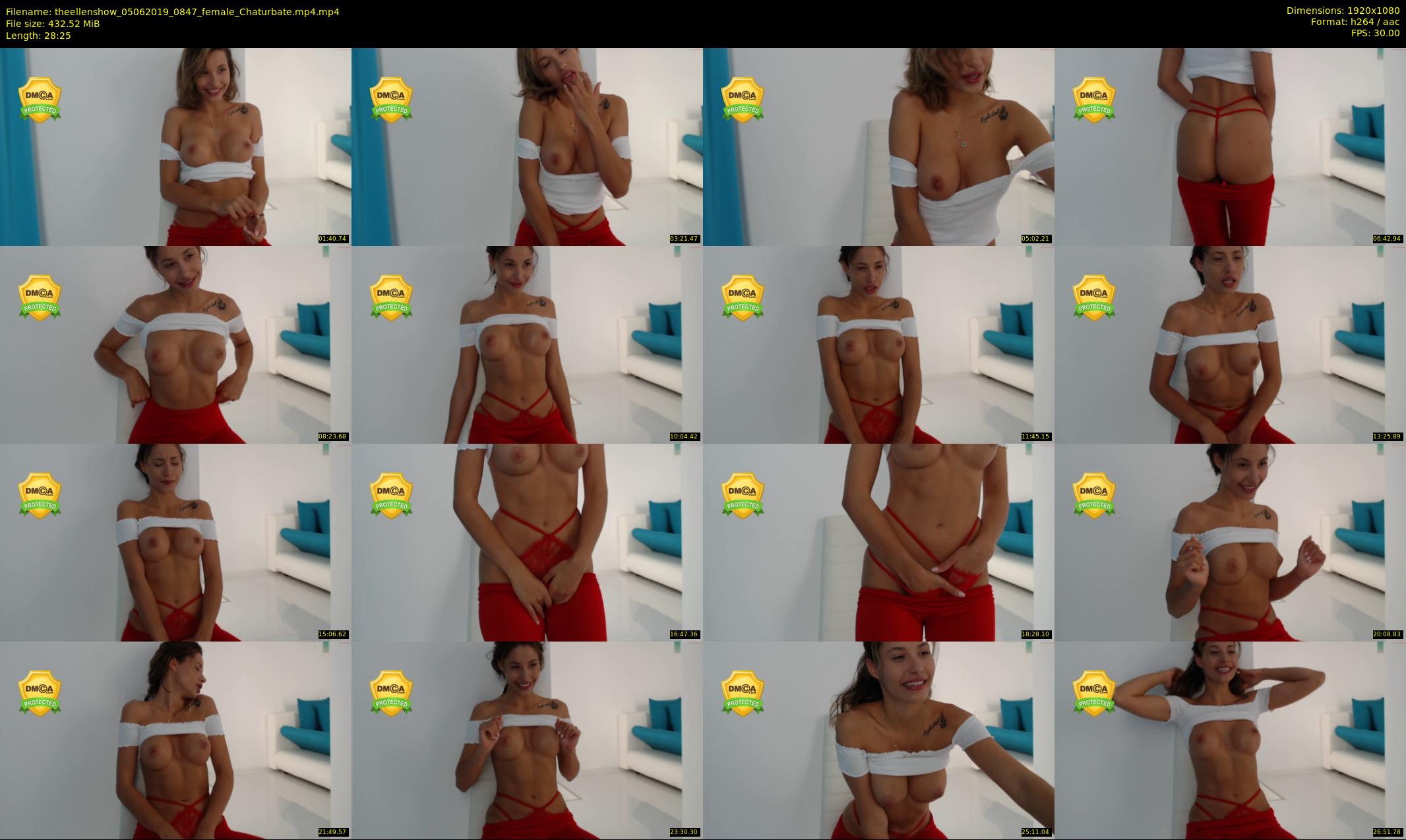 theellenshow — 29 minute Chaturbate female cam show recording, 1080p, Jun 5, 2019
