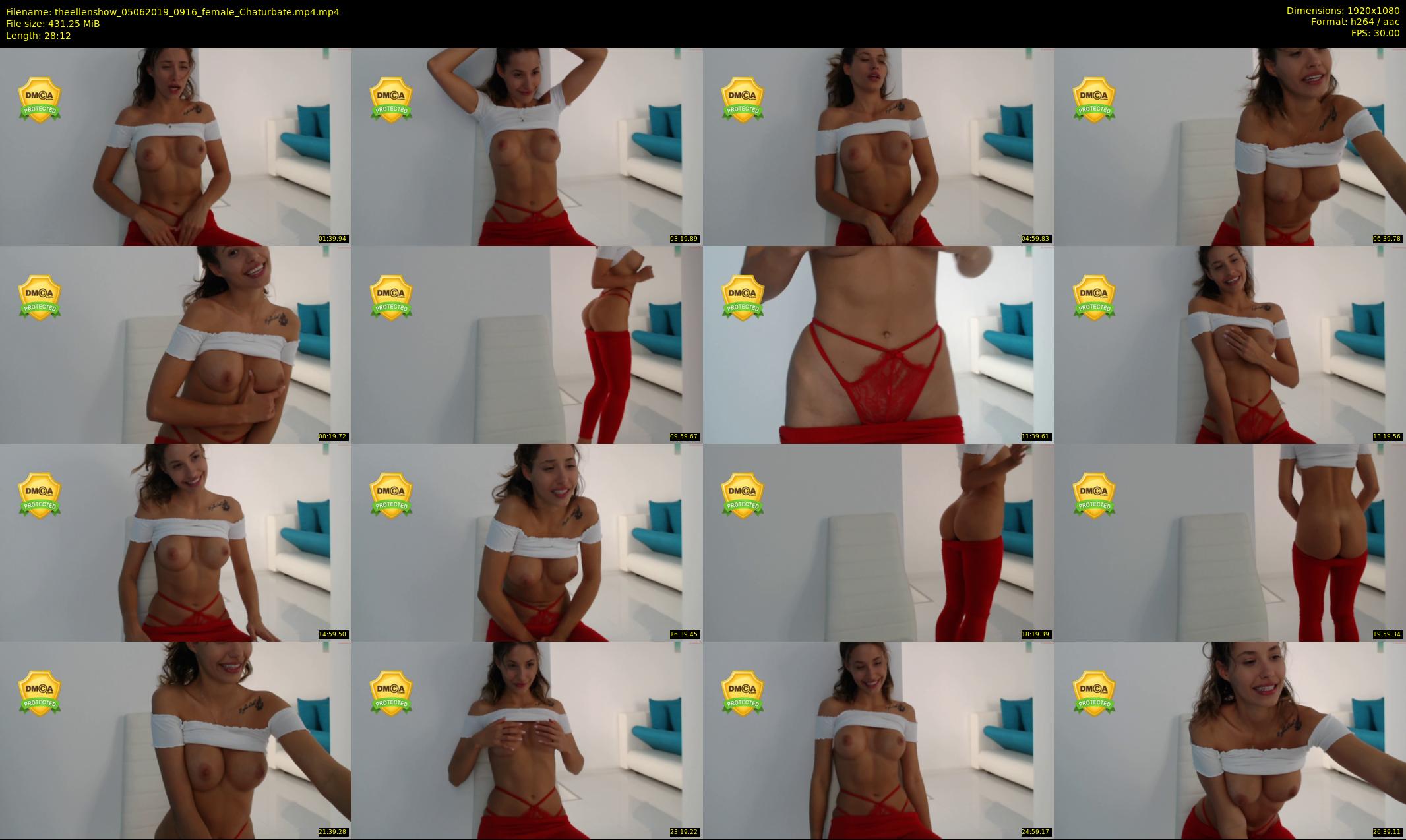 theellenshow — 29 minute Chaturbate female cam show recording, 1080p, Jun 5, 2019