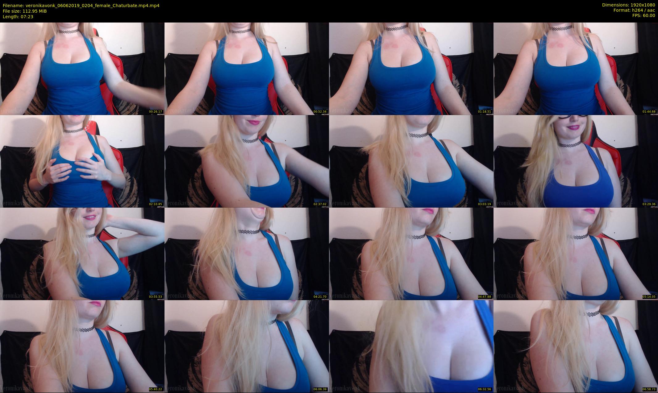 veronikavonk — 8 minute Chaturbate female cam show recording, 1080p, Jun 6, 2019