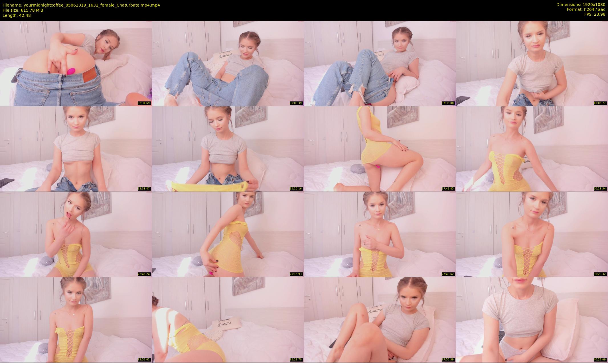 yourmidnightcoffee — 43 minute Chaturbate female cam show recording, 1080p, Jun 5, 2019