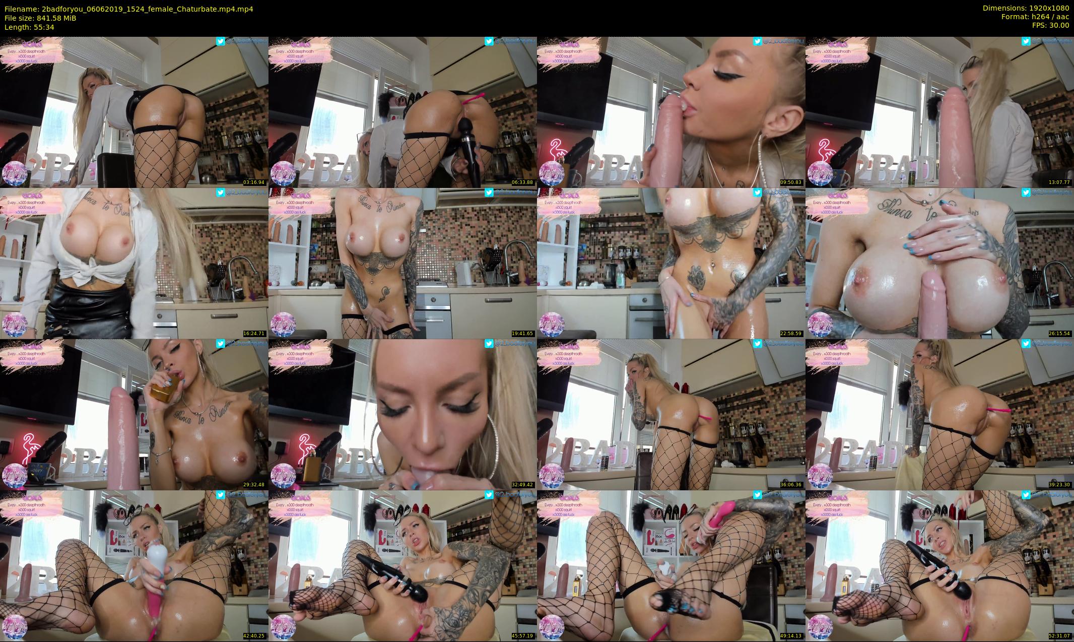 2badforyou — 56 minute Chaturbate couple cam show recording, 1080p, Jun 6, 2019