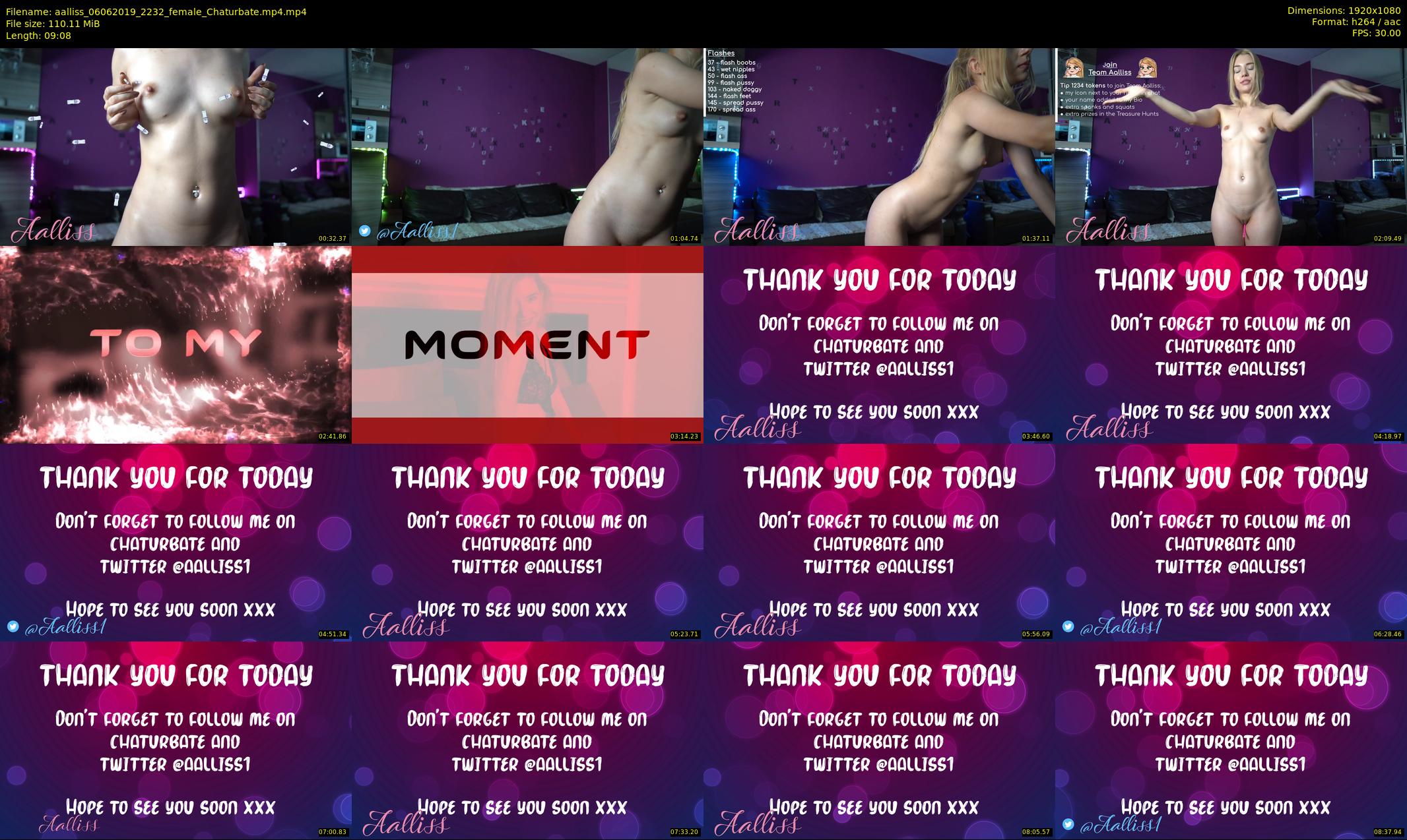 aalliss — 10 minute Chaturbate female cam show recording, 1080p, Jun 6, 2019