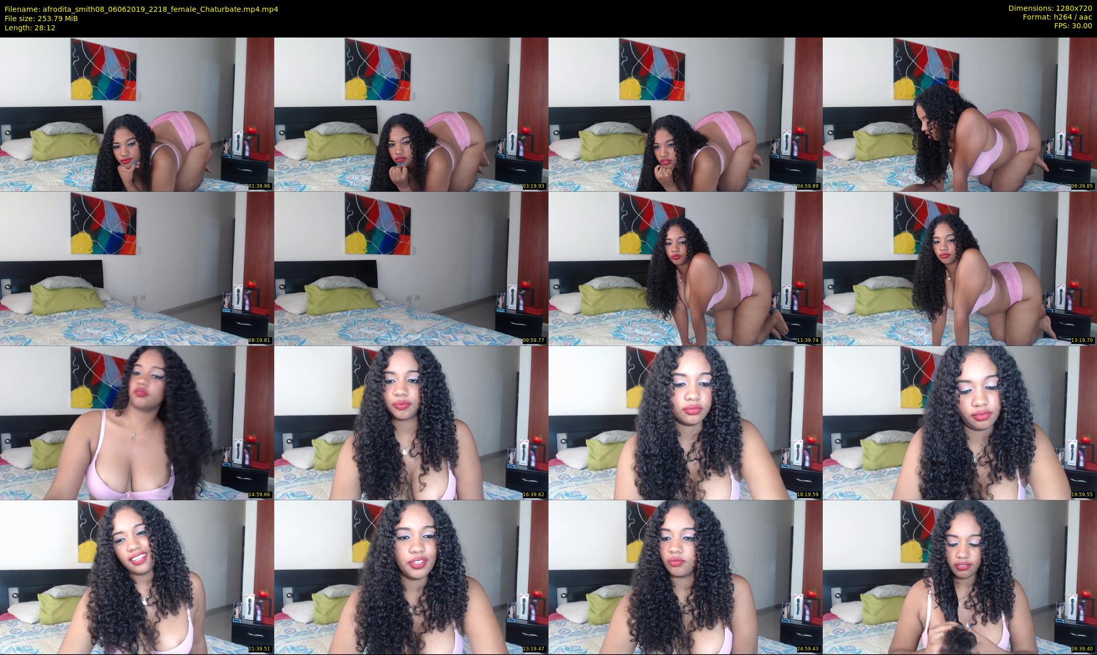 afrodita_smith08 — 29 minute Chaturbate female cam show recording, 720p, Jun 6, 2019