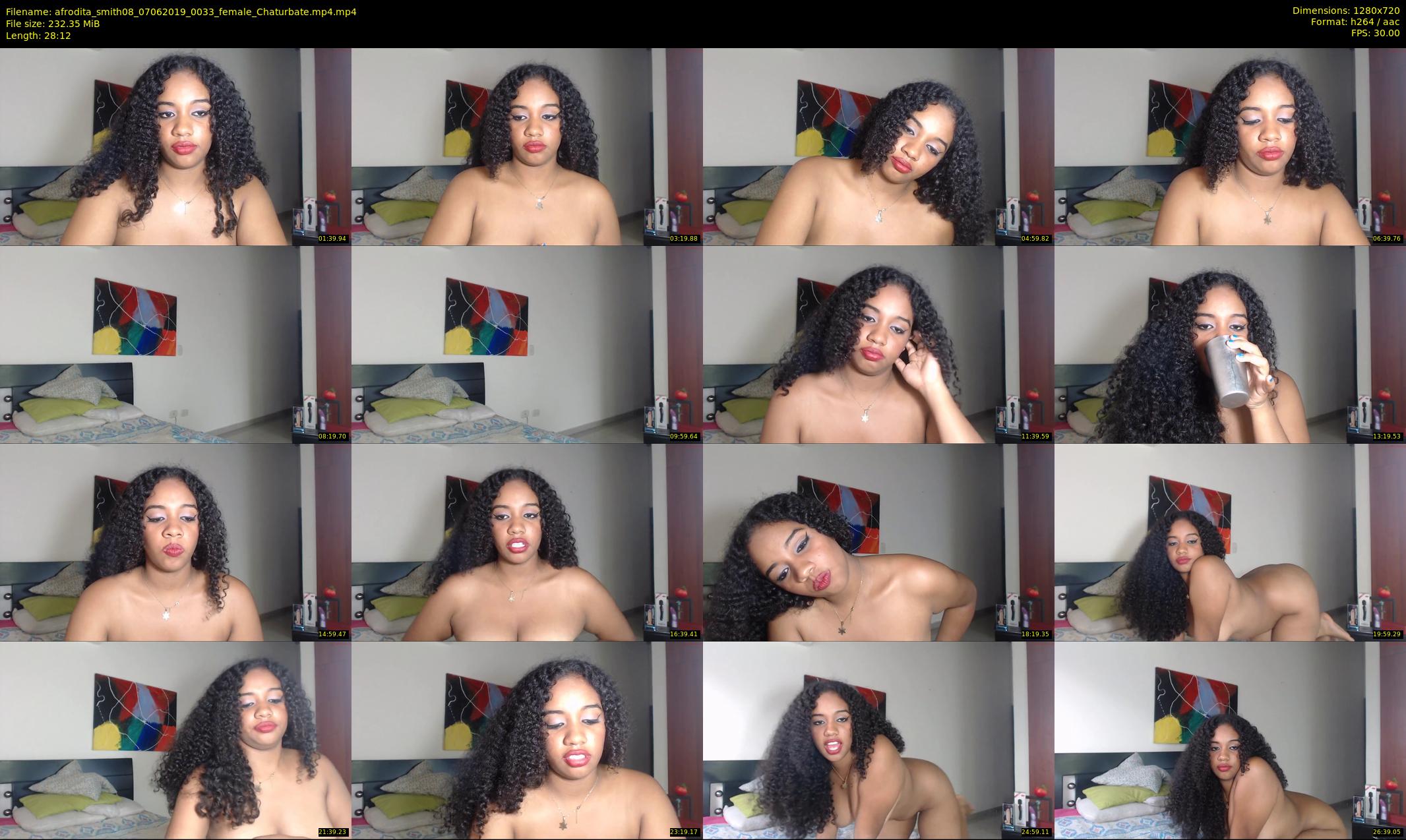 afrodita_smith08 — 29 minute Chaturbate female cam show recording, 720p, Jun 7, 2019