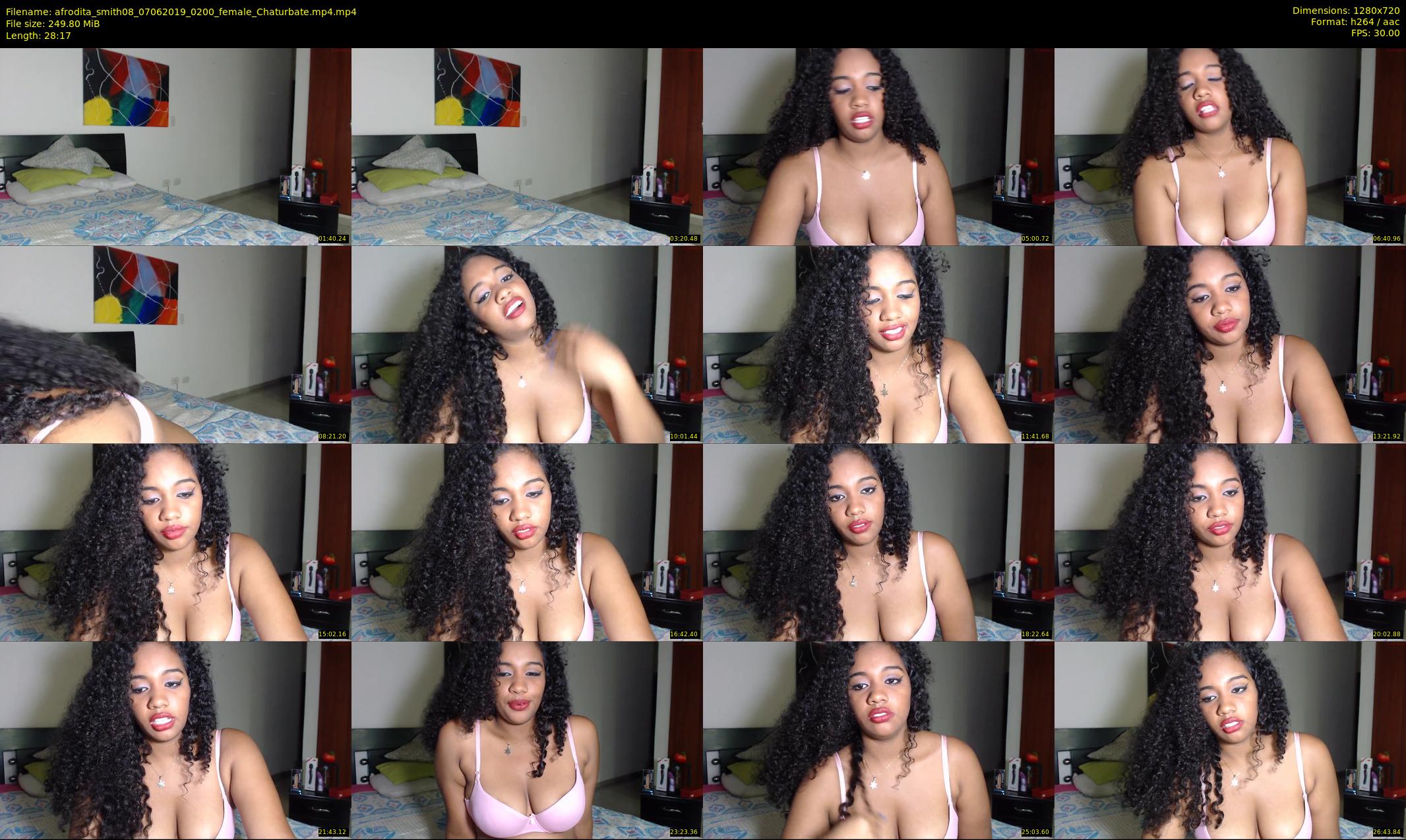 afrodita_smith08 — 29 minute Chaturbate female cam show recording, 720p, Jun 7, 2019