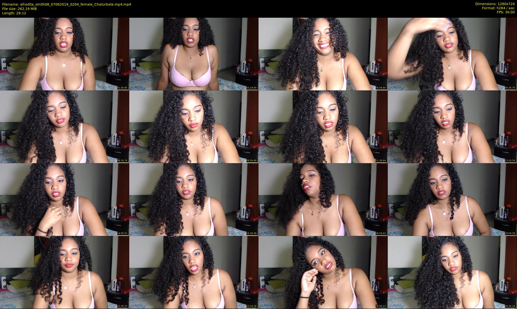 afrodita_smith08 — 29 minute Chaturbate female cam show recording, 720p, Jun 7, 2019
