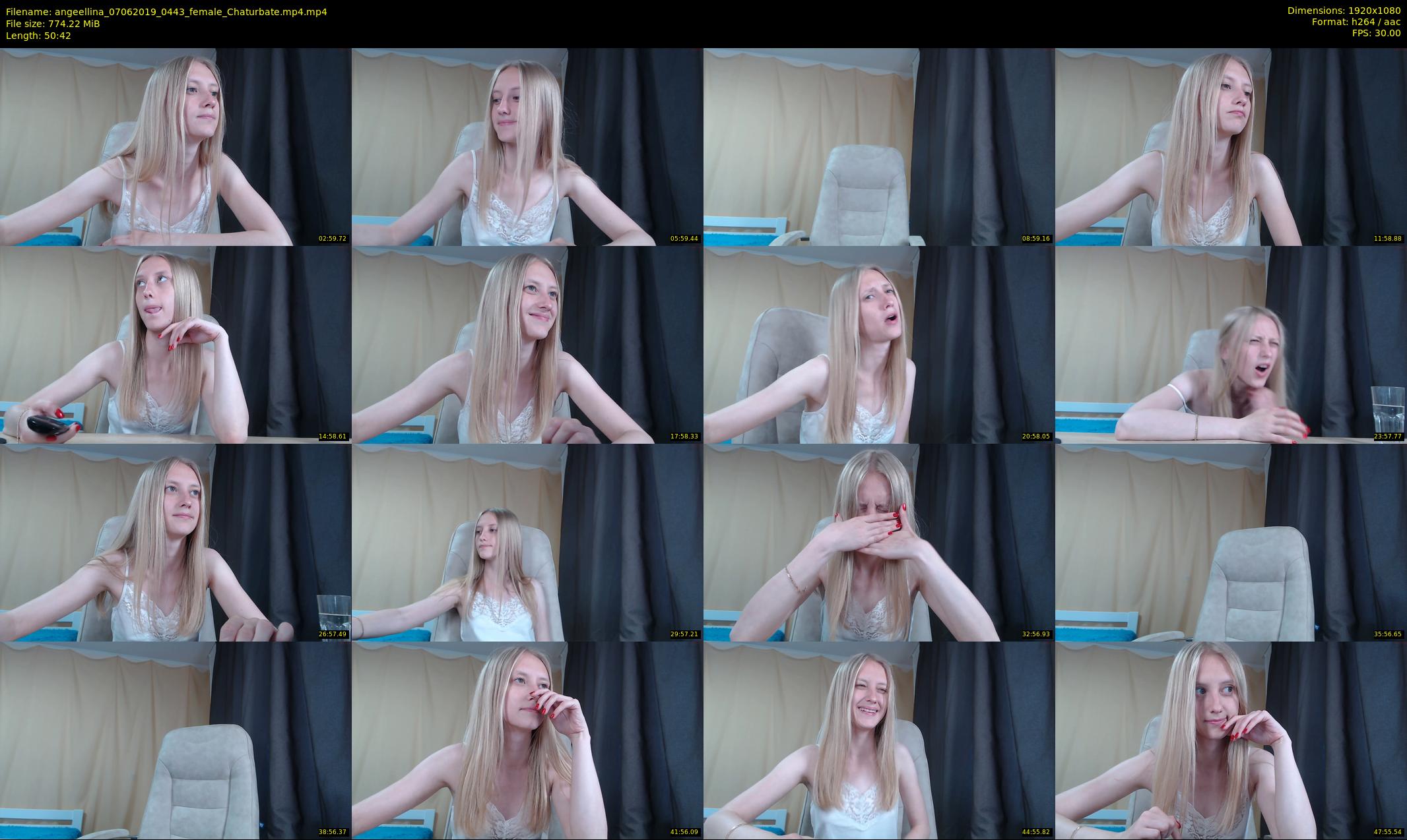 angeellina — 51 minute Chaturbate female cam show recording, 1080p, Jun 7, 2019