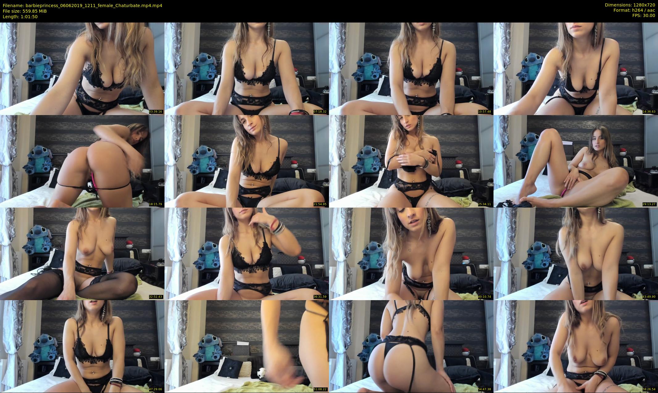 barbieprincess — 62 minute Chaturbate female cam show recording, 720p, Jun 6, 2019