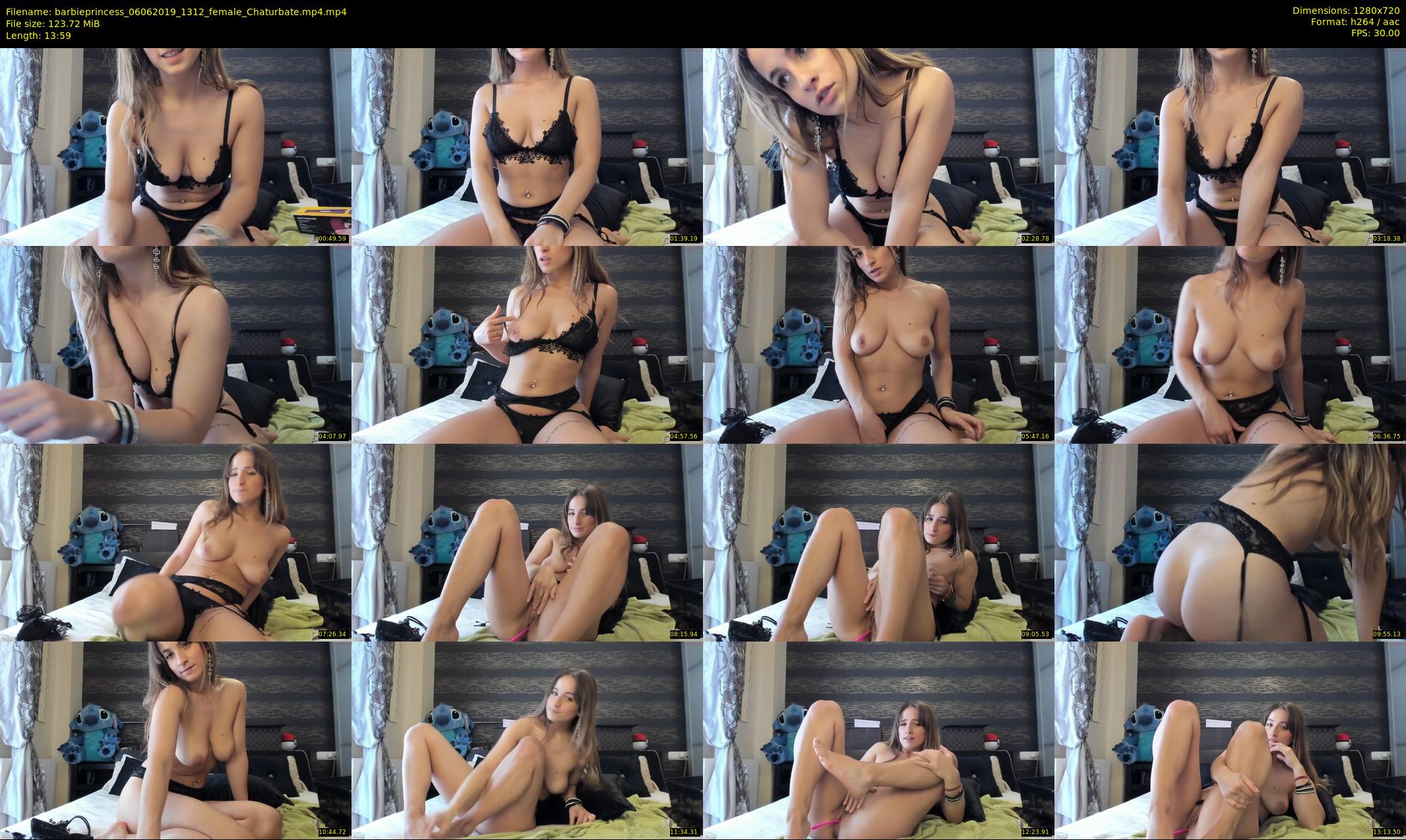 barbieprincess — 14 minute Chaturbate female cam show recording, 720p, Jun 6, 2019