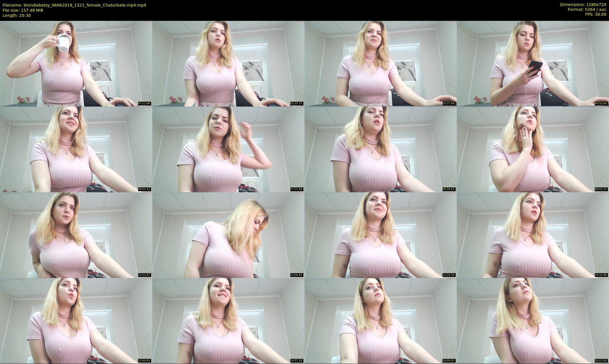 blondiebetsy — 21 minute Chaturbate female cam show recording, 720p, Jun 6, 2019