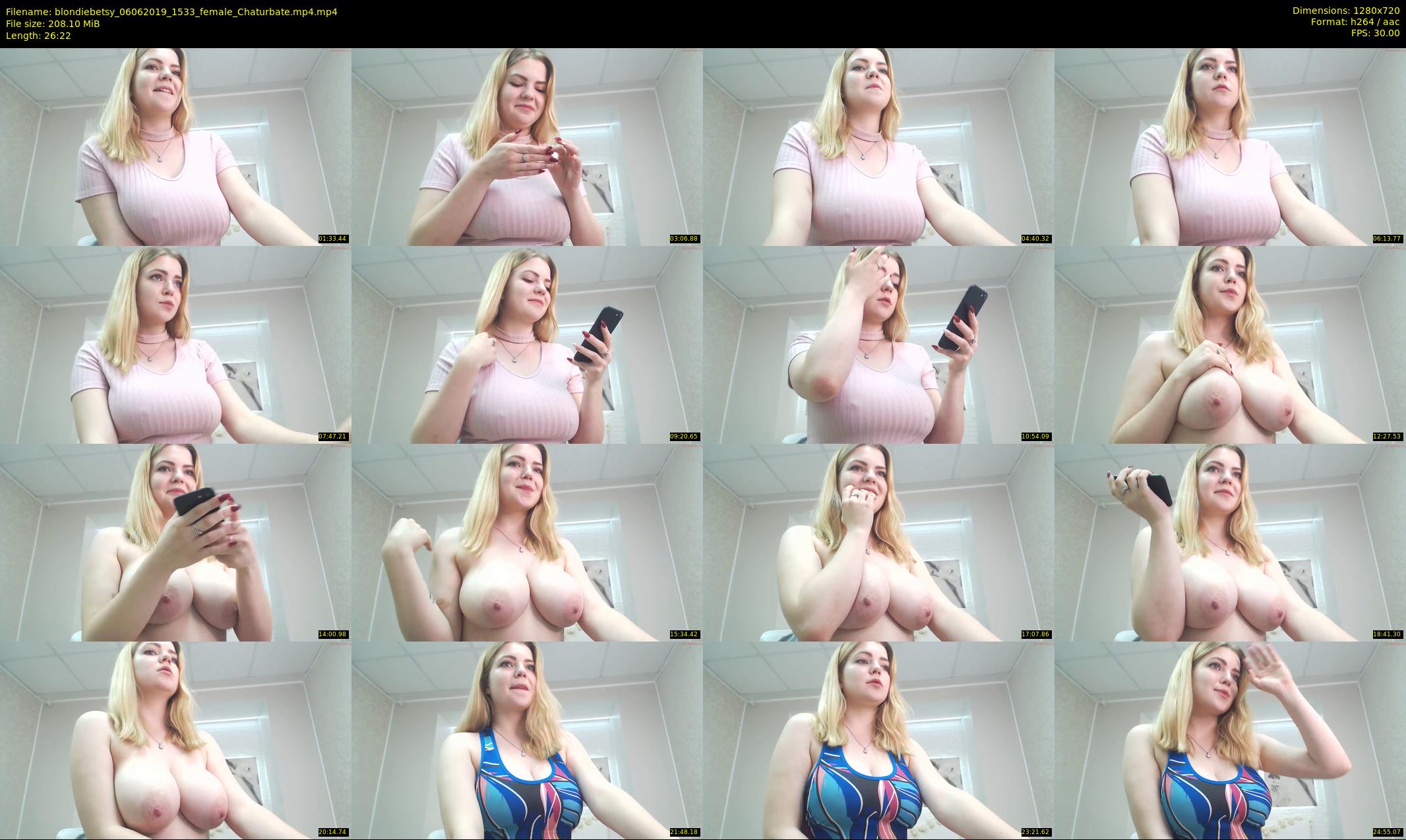 blondiebetsy — 27 minute Chaturbate female cam show recording, 720p, Jun 6, 2019